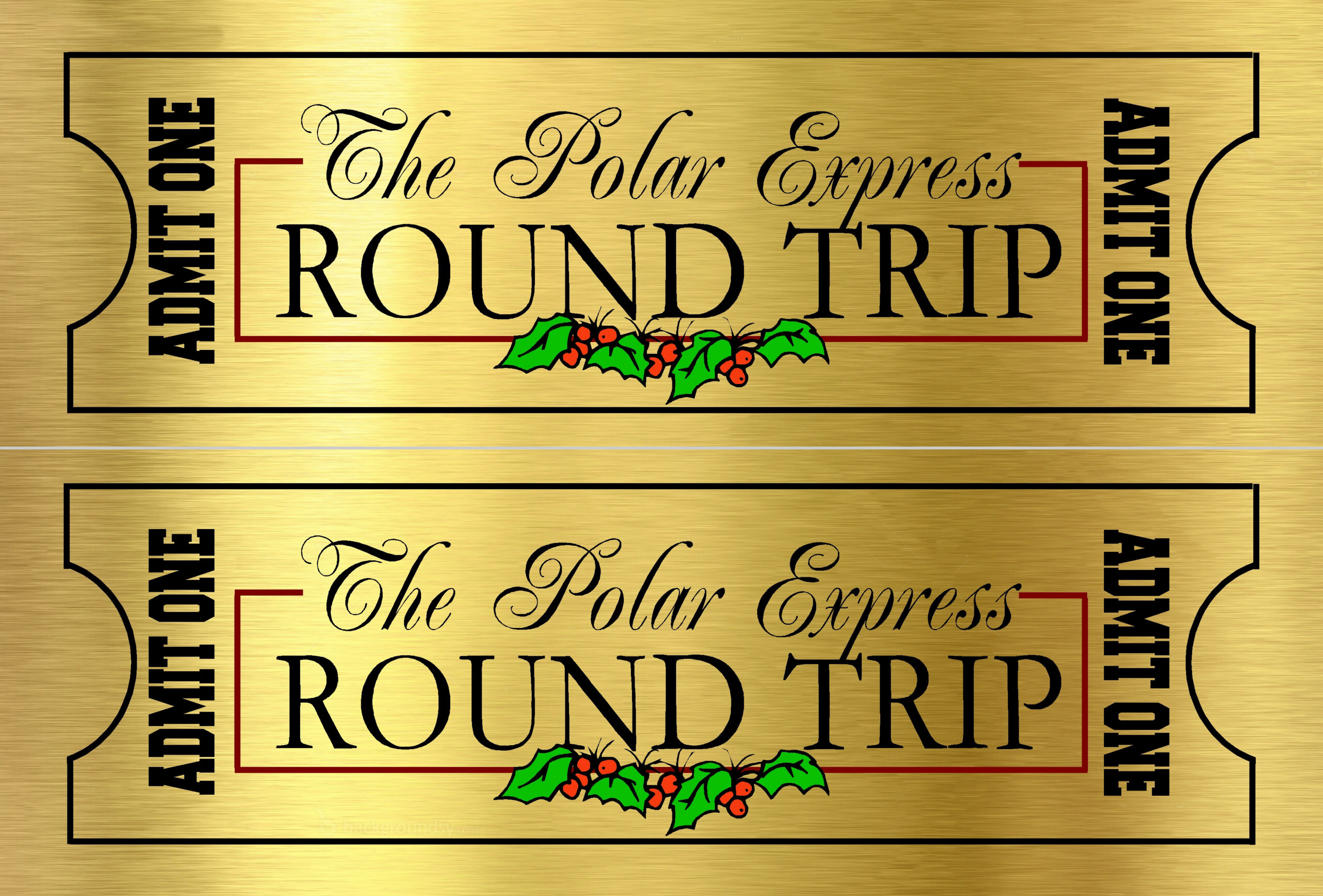 Polar Express Ticket – The Idea Door regarding Free Polar Express Printable Tickets