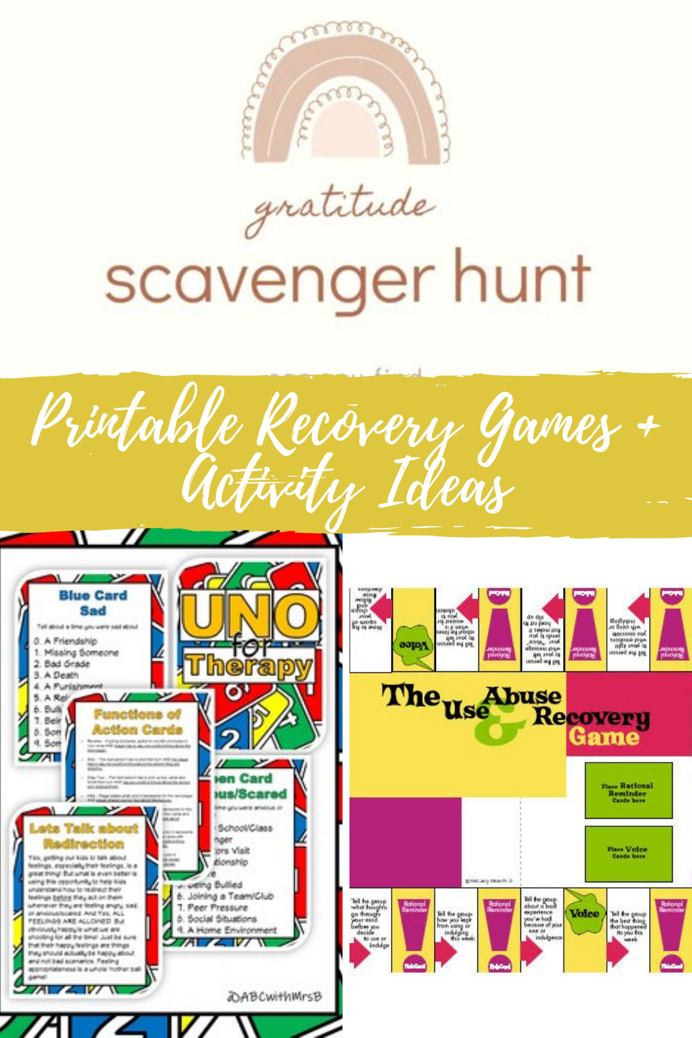 Positive Printable Recovery Games + Activities - Fun Party Pop throughout Free Printable Recovery Games