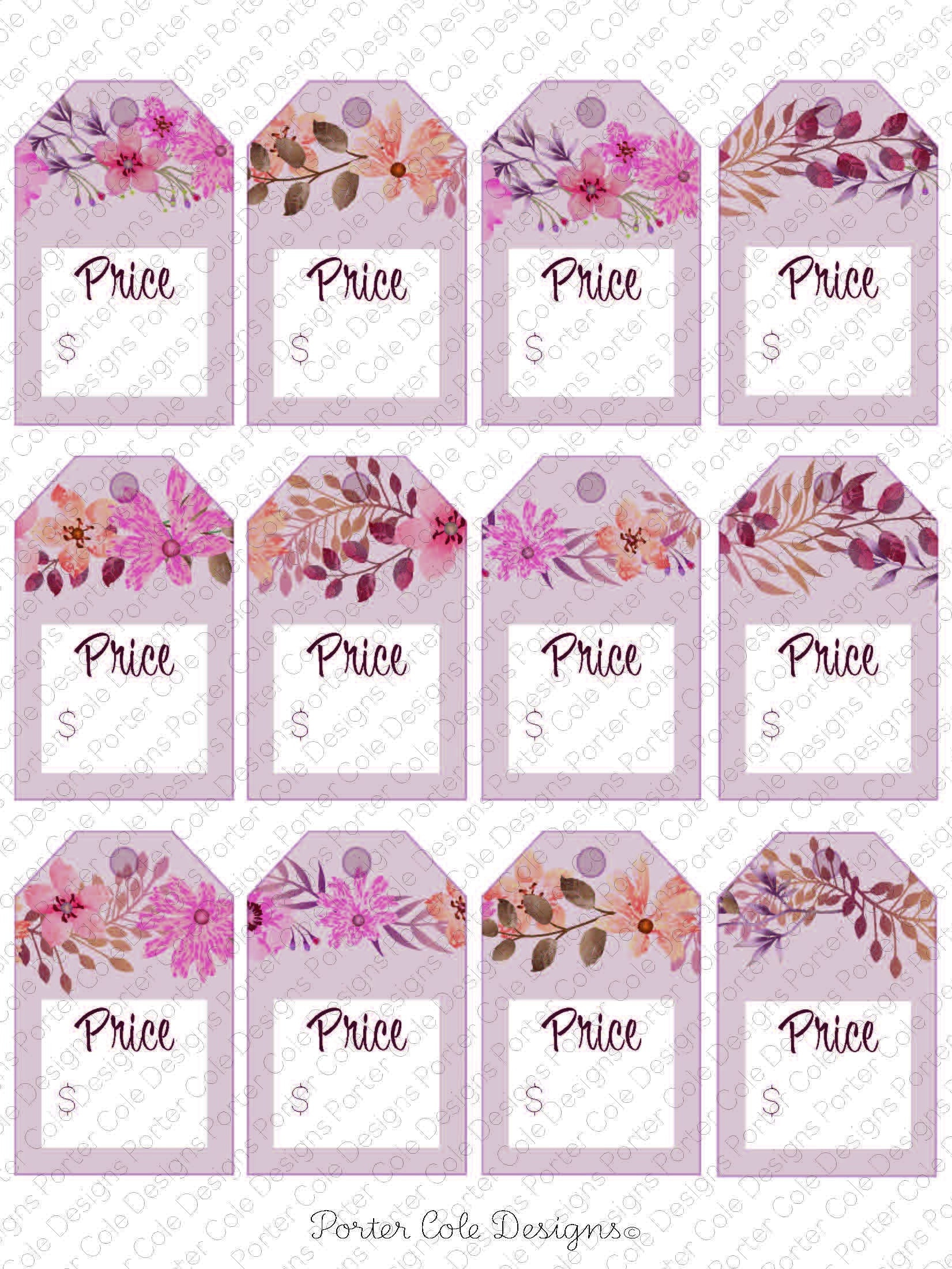 Preisschilder Fillable Printable- Digital File - Etsy.de regarding Free Printable Price Labels