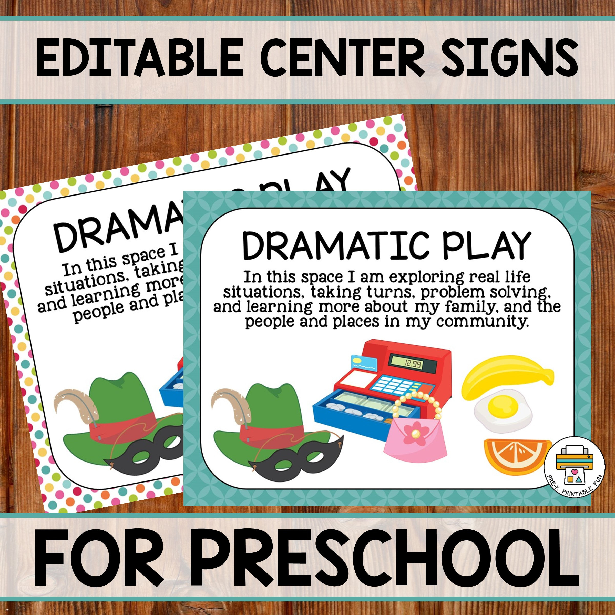 Preschool Learning Center Signs Editable in Free Printable Learning Center Signs