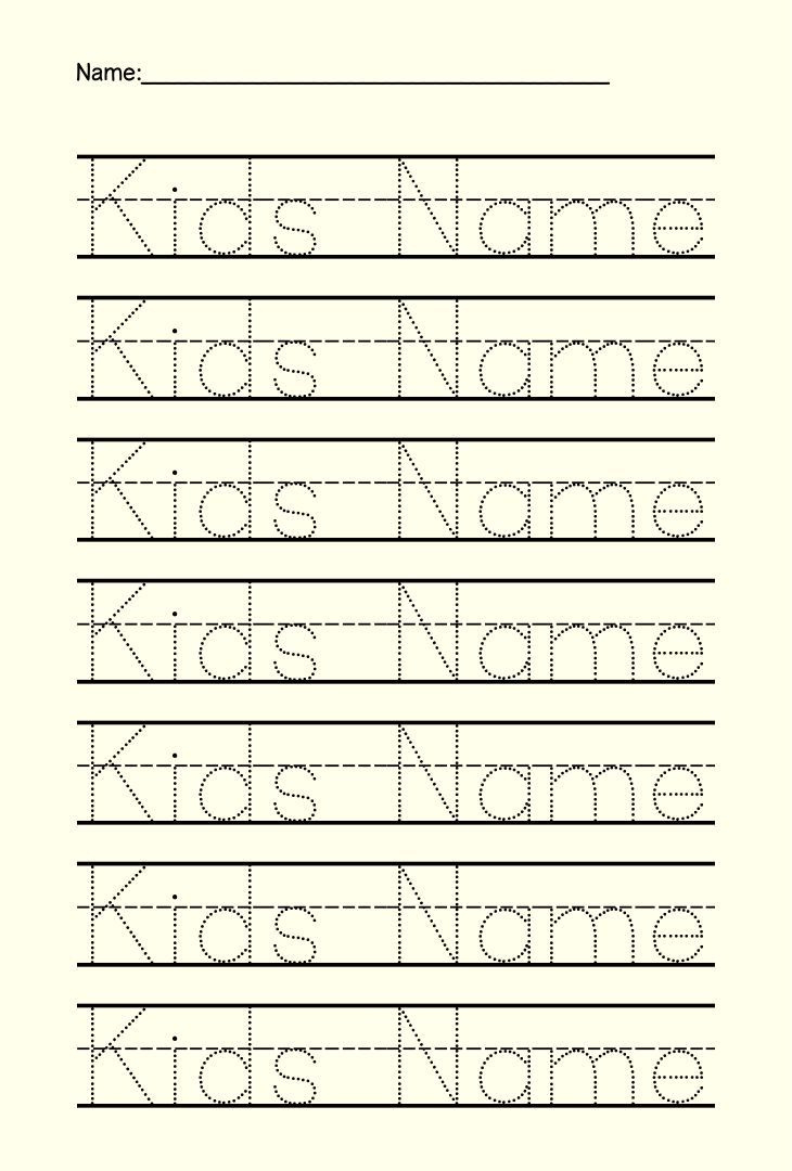 Preschool Name Tracing - 15 Free Pdf Printables | Printablee throughout Free Printable Name Tracing