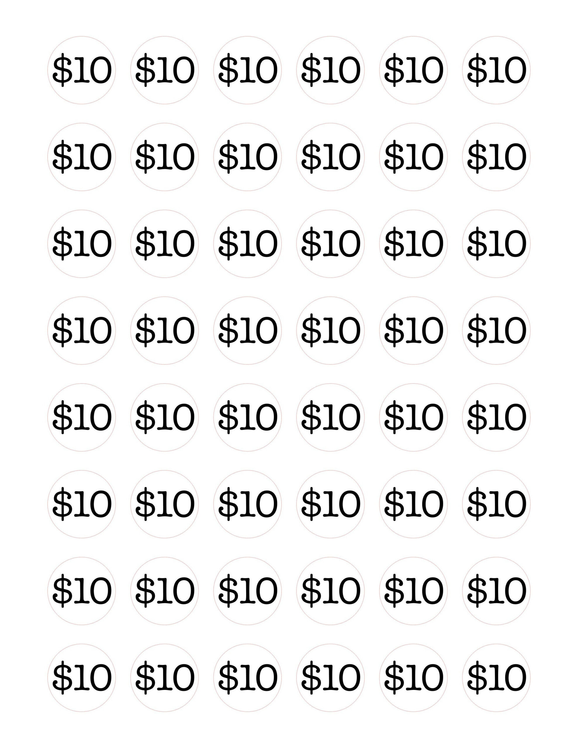 Price Stickers To Cut On Silhouette Cameo/Cricut Machine, 10 regarding Garage Sale Price Tags Free Printable