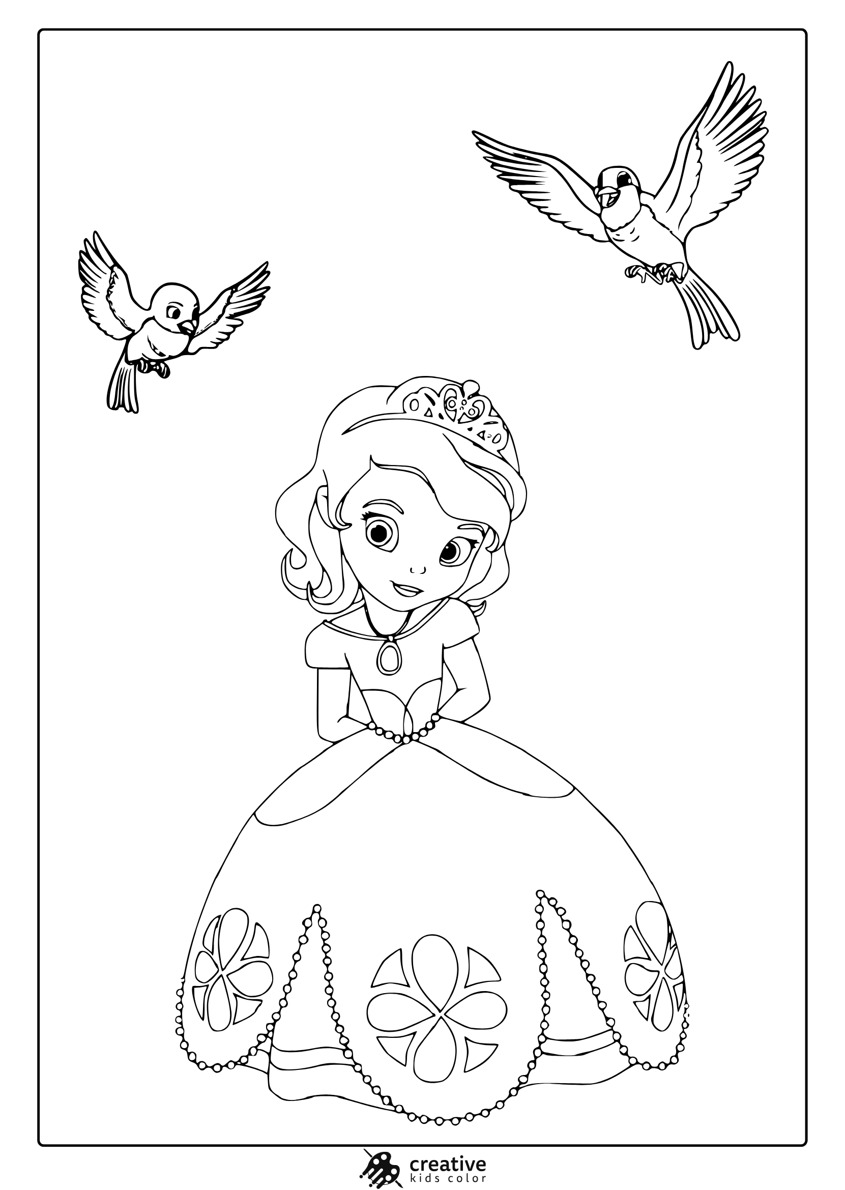 Princess Coloring Pages (25+ Free Printable Pdf) throughout Free Printable Princess Coloring Pages