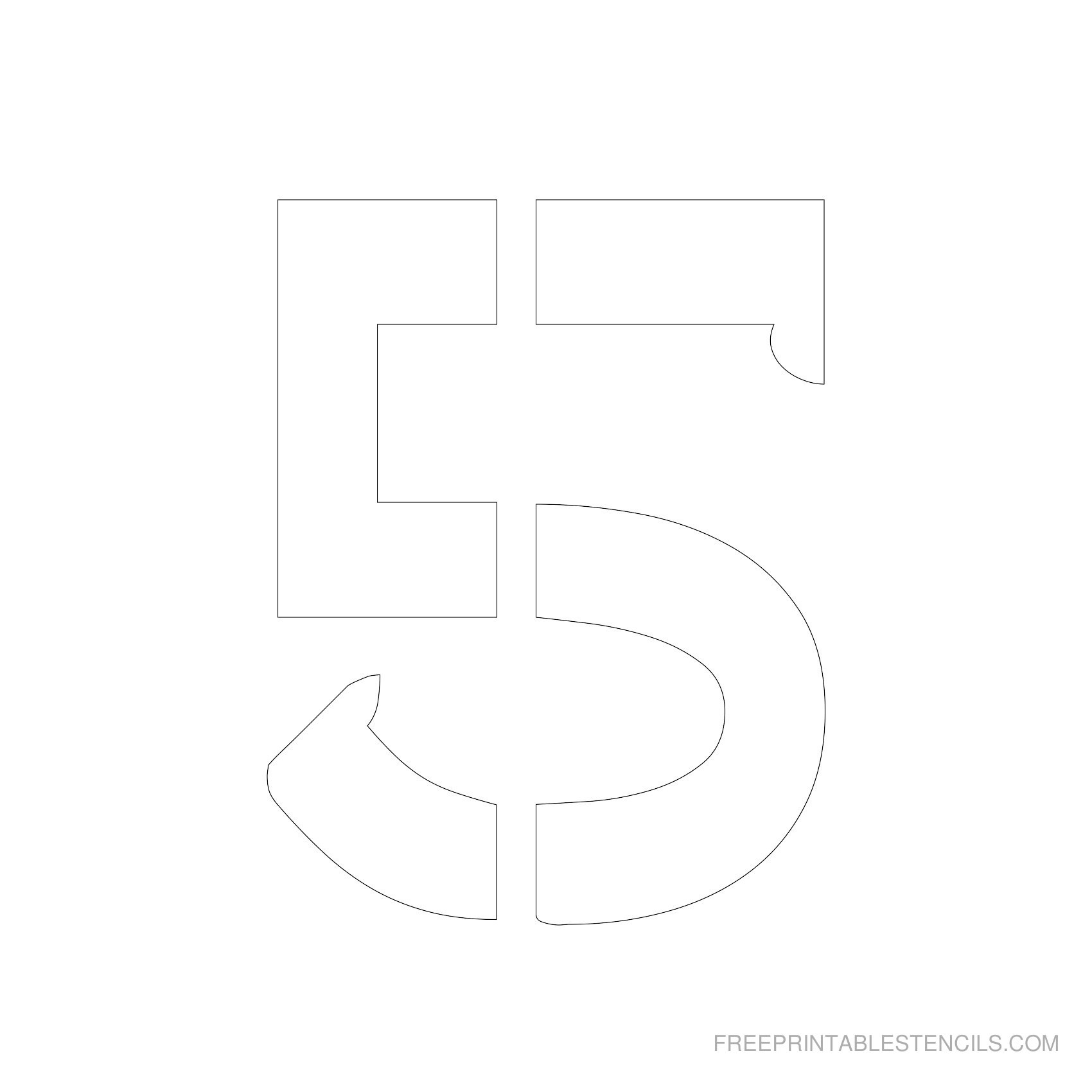 Printable 5 Inch Number Stencils 1-10 - Worksheets Library throughout Free Printable 5 Inch Number Stencils