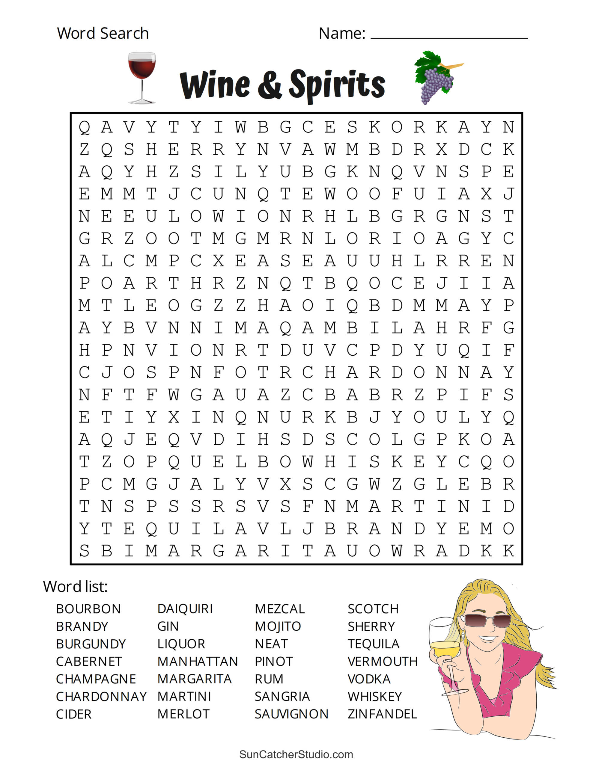Printable Adult Word Search Puzzles (Word Find) – Free Printables inside Free Printable Variety Puzzles