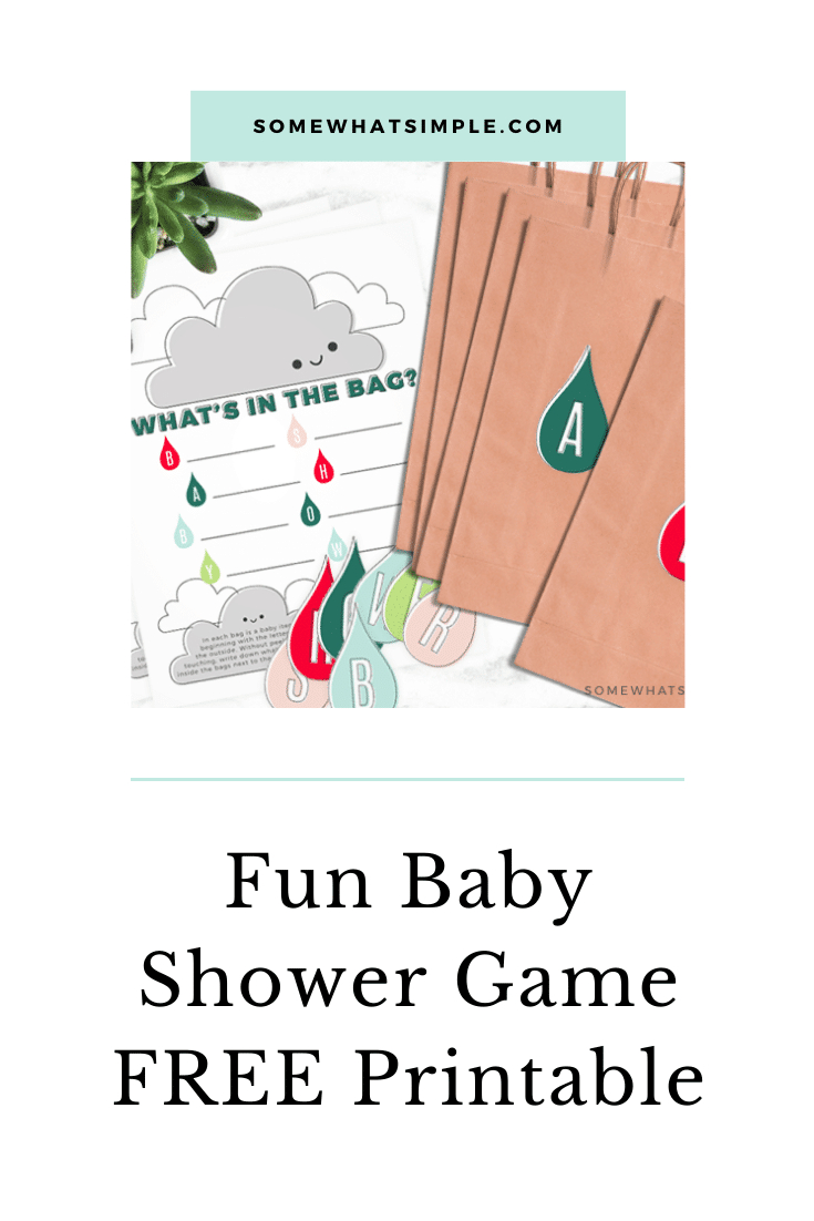 Printable Baby Shower Game Idea (Free) | Somewhat Simple pertaining to What's In The Diaper Bag Game Free Printable