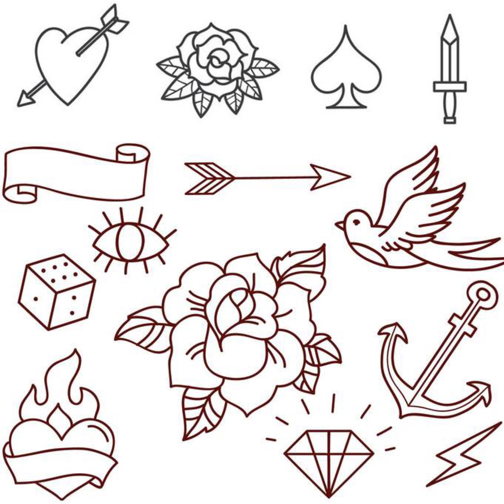 Printable Beginner Tattoo Stencils - Printable Party Favors with Free Tattoo Stencils Printable