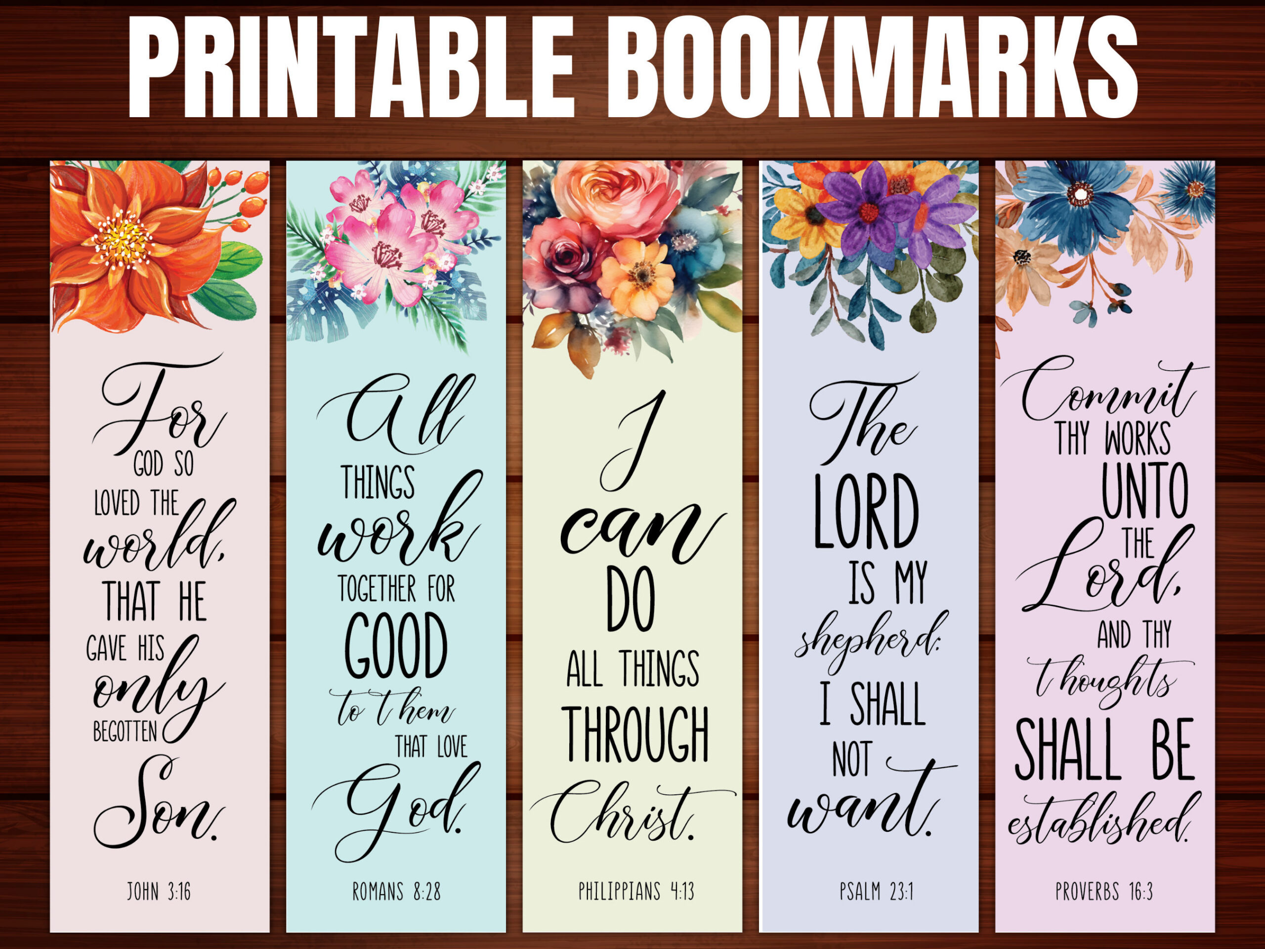 Printable Bible Bookmarks - Printable Party Favors for Free Printable Bookmarks With Bible Verses