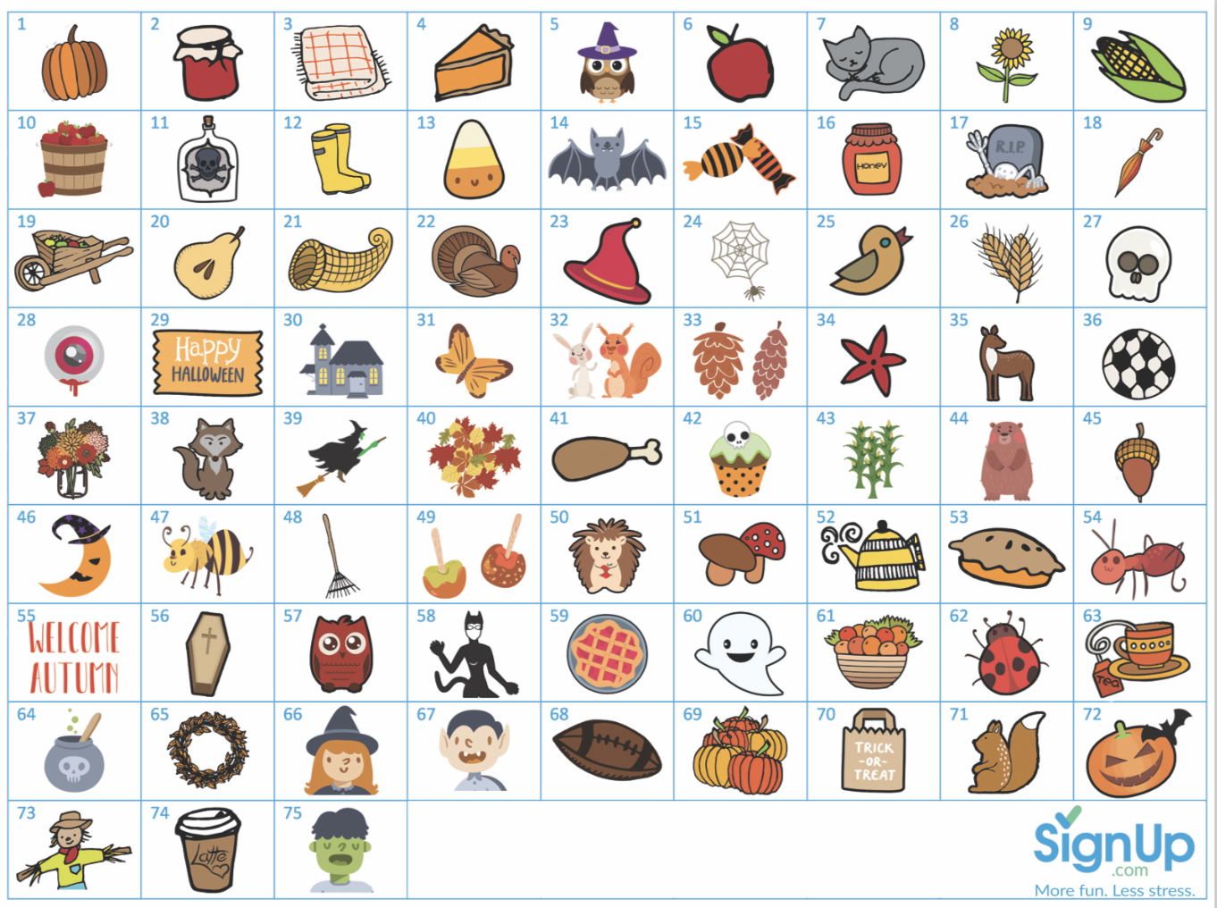 Printable Bingo Cards: Fun Fall Classroom Party Activity | Signup pertaining to Free Printable Bingo Chips