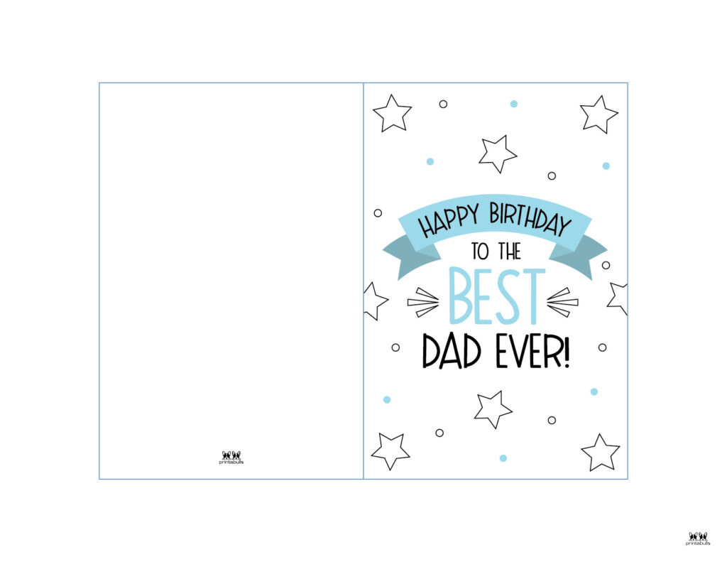 Printable Birthday Cards - 110 Free Birthday Cards | Printabulls inside Free Printable Happy Birthday Cards For Dad