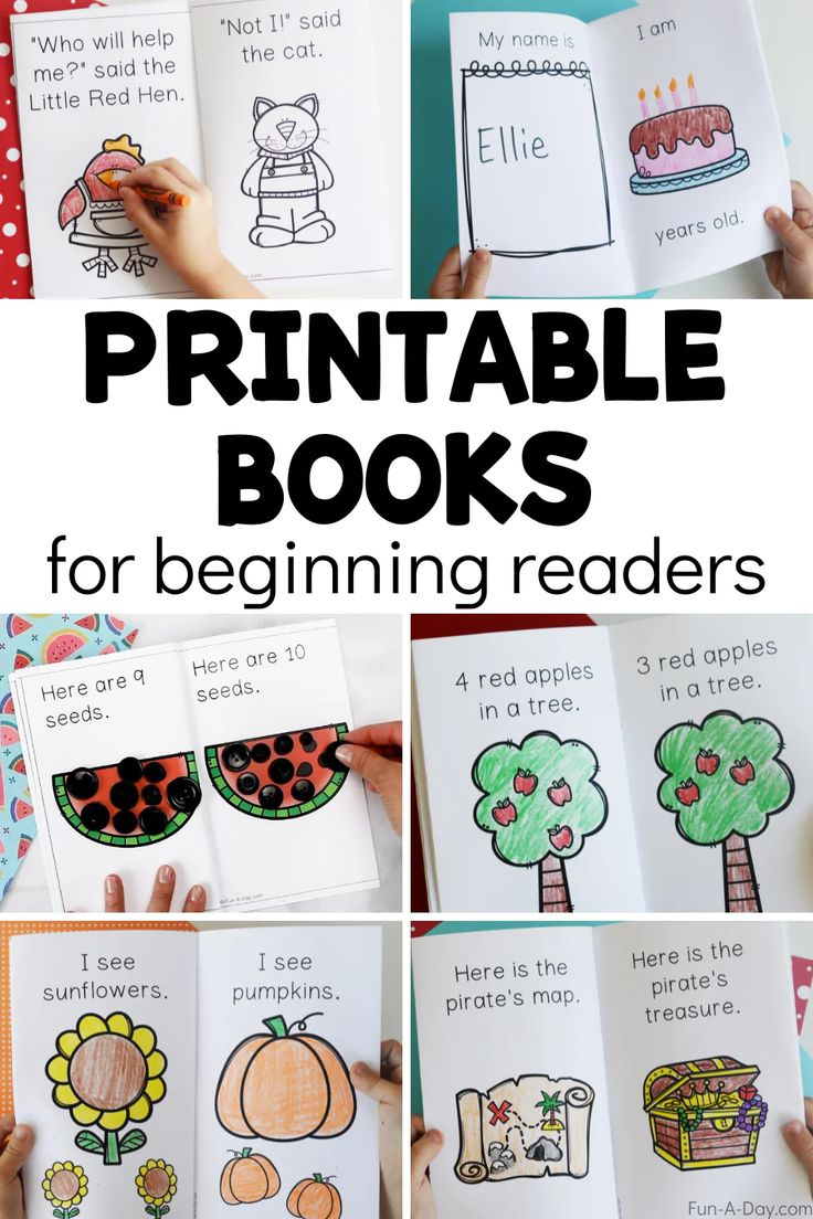 Printable Books For Preschool And Kindergarten with Free Printable Kindergarten Reading Books