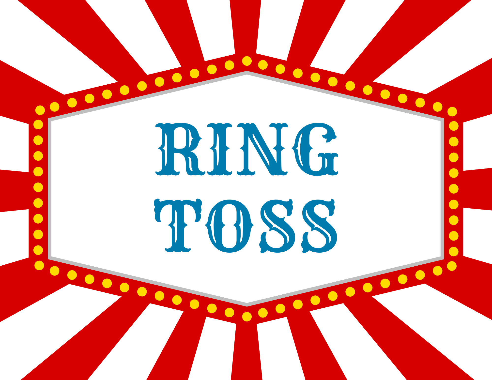 Printable Carnival Signs - Free Festive Signage For Games, Tickets throughout Free Printable Carnival Signs