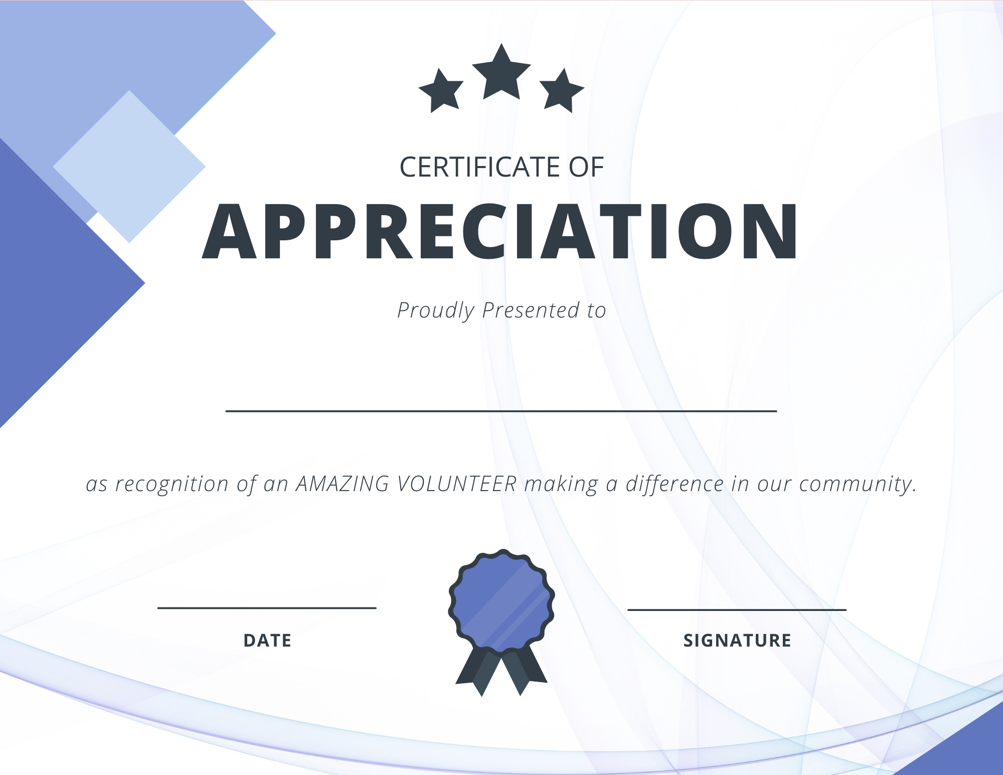 Printable Certificates For Volunteer Appreciation | Signup regarding Free Printable Volunteer Certificates Of Appreciation