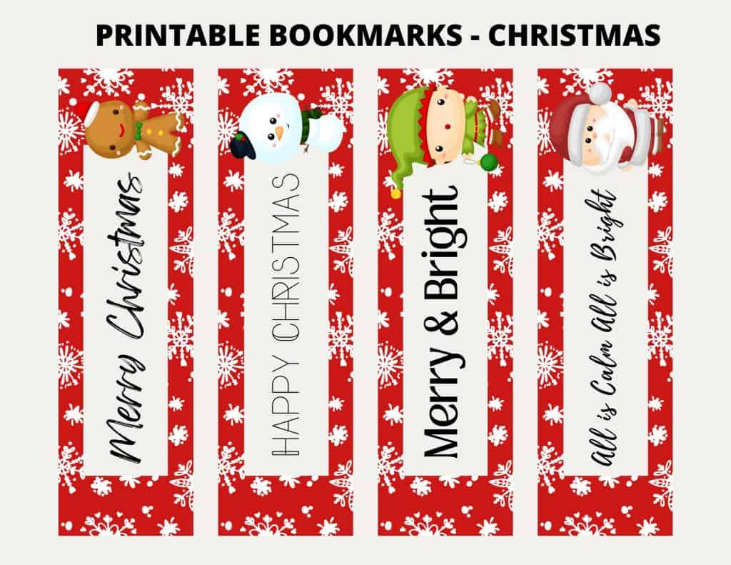Printable Christmas Bookmarks - My Printable Home inside Free Printable Bookmarks For Christmas