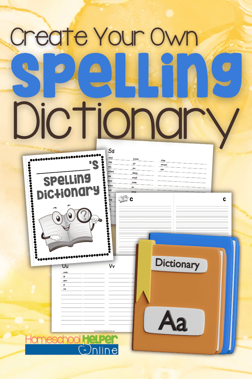 Printable Create Your Own Spelling Dictionary For Elementary with My Spelling Dictionary Printable Free