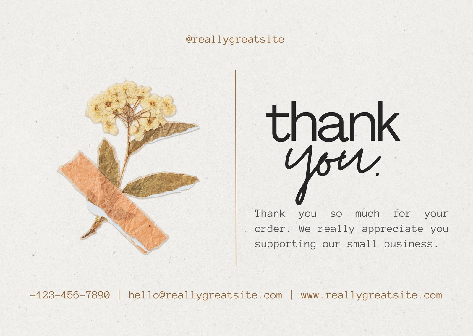 Printable, Customizable Thank You Card Templates | Canva throughout Free Personalized Thank You Cards Printable