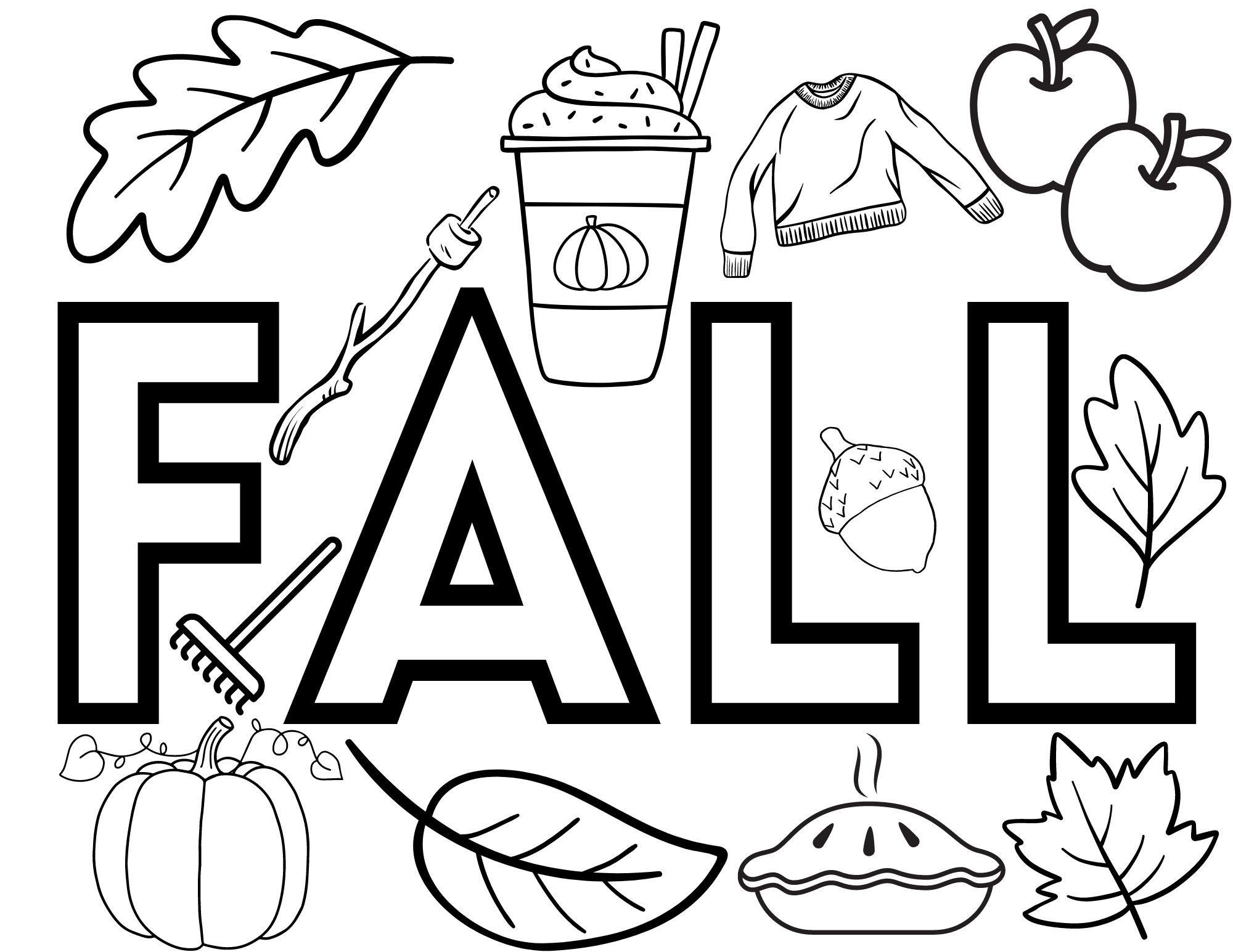 Printable Cute Fall Coloring Pages - Crafty Morning intended for Free Fall Printable Coloring Sheets