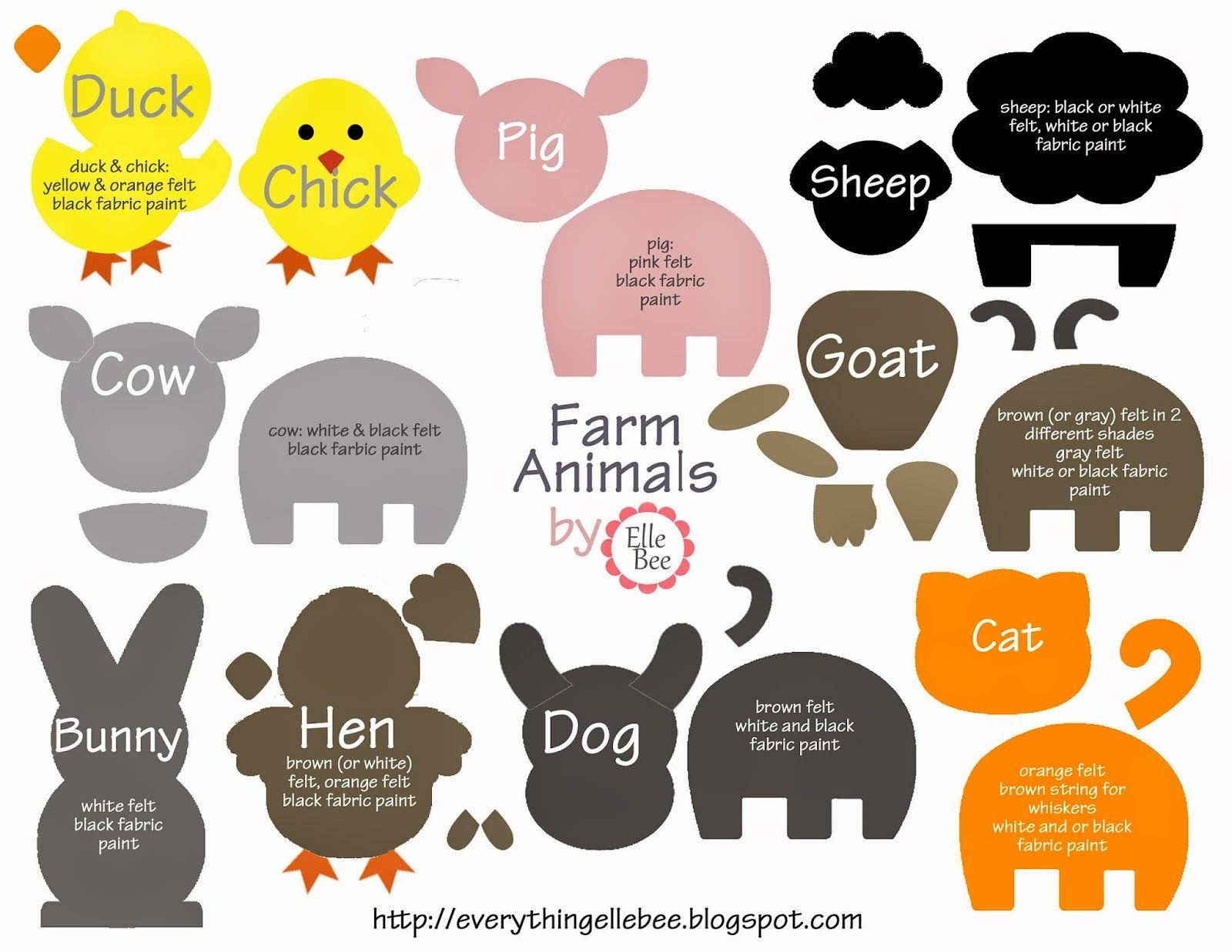Printable Cutouts Of Animals - Printable Party Favors within Free Printable Farm Animal Cutouts