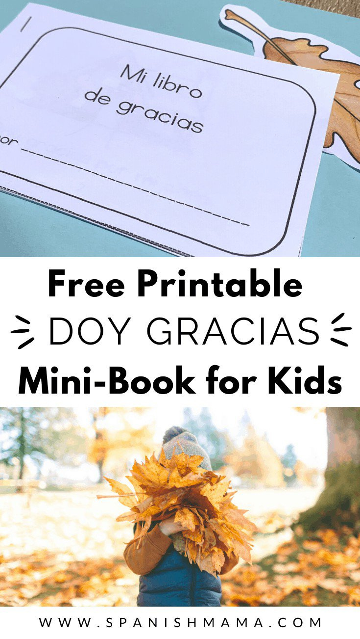 Printable Doy Gracias Mini-Book within Free Printable Spanish Books