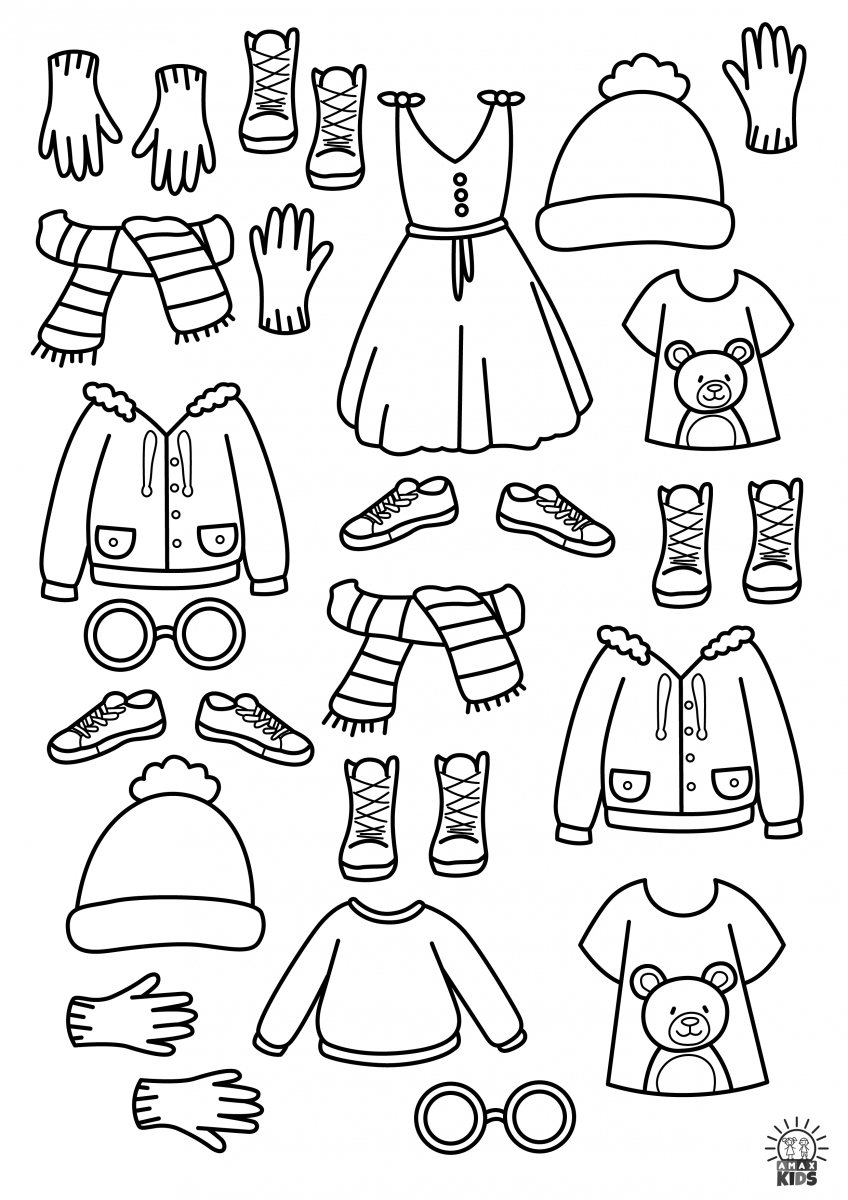 Printable Dress Up Paper Dolls – Family | Amax Kids pertaining to Free Printable Paper Dolls Black And White