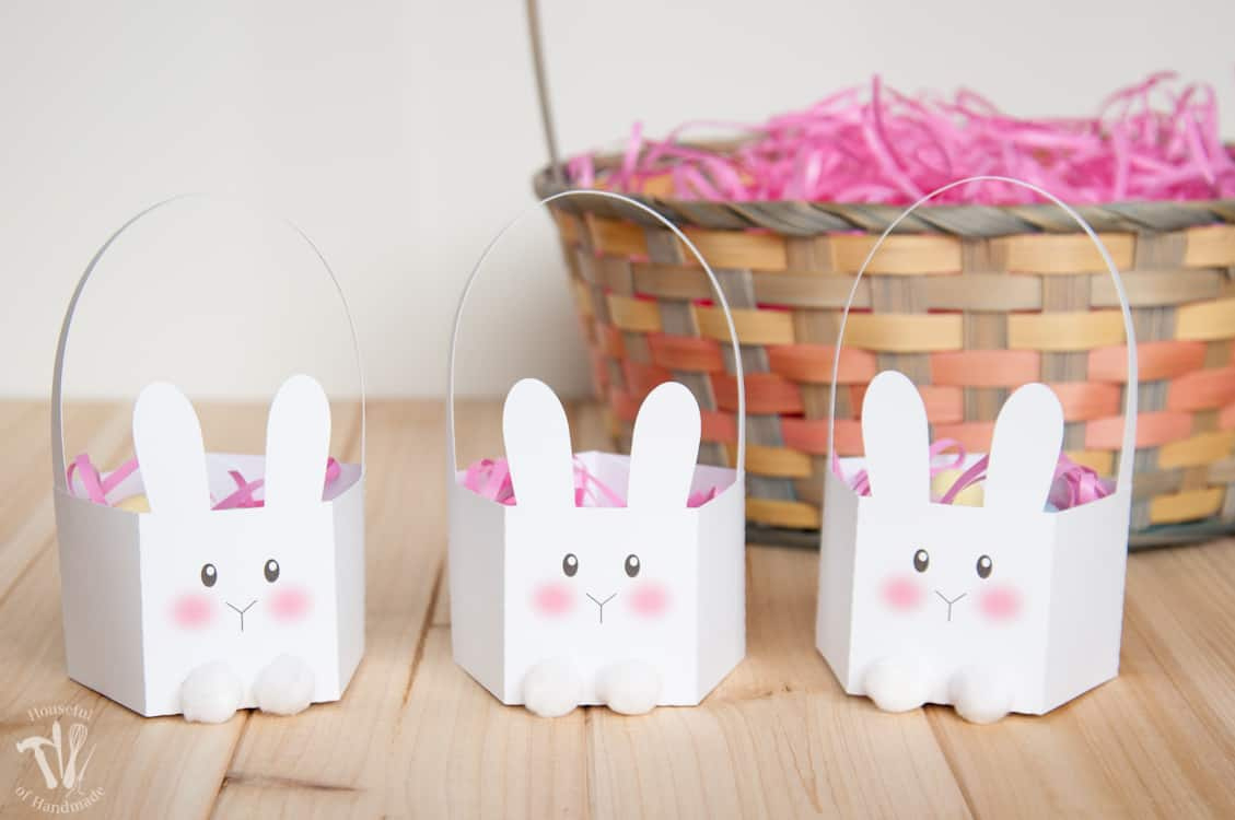 Printable Easter Bunny Basket Template for Free Printable Easter Egg Basket Templates