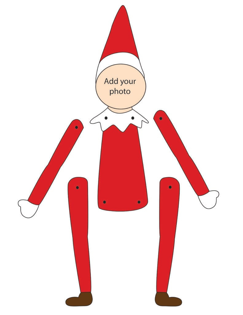 Printable Elf Template (3 Options) - Freebie Finding Mom intended for Free Printable Elf Pattern