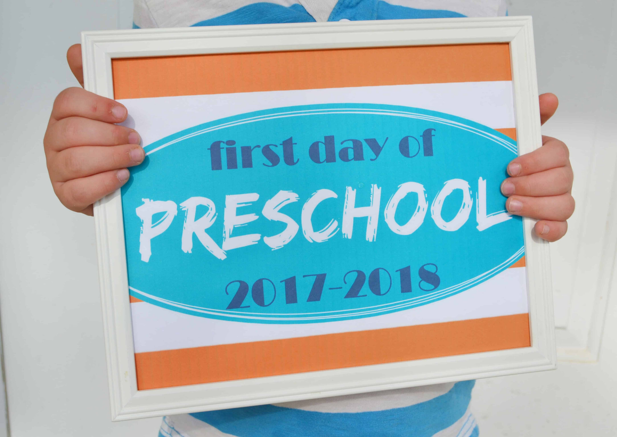 Printable First Day Of School Signs 2017 – Mary Martha Mama pertaining to Free Printable First Day Of School Signs 2017