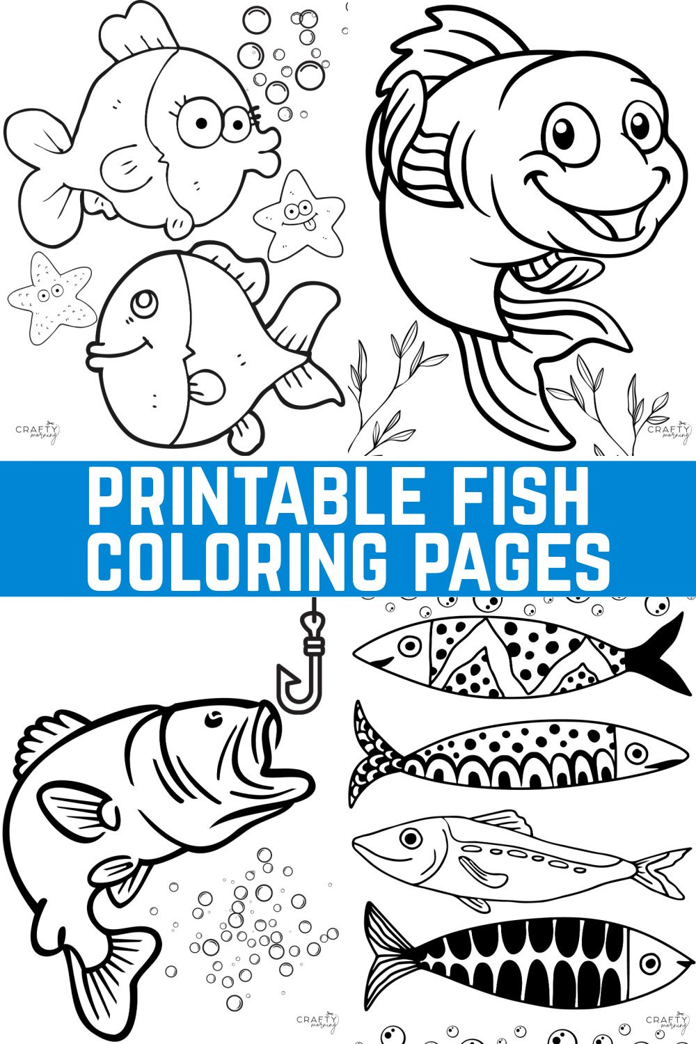 Printable Fish Coloring Pages - Crafty Morning regarding Free Printable Fish Coloring Pages