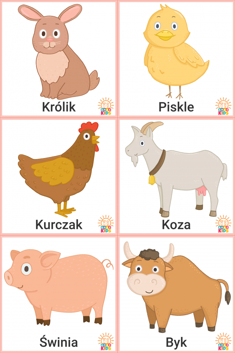 Printable Flashcards For Kids – Farm Animals | Amax Kids for Free Printable Farm Animal Flash Cards