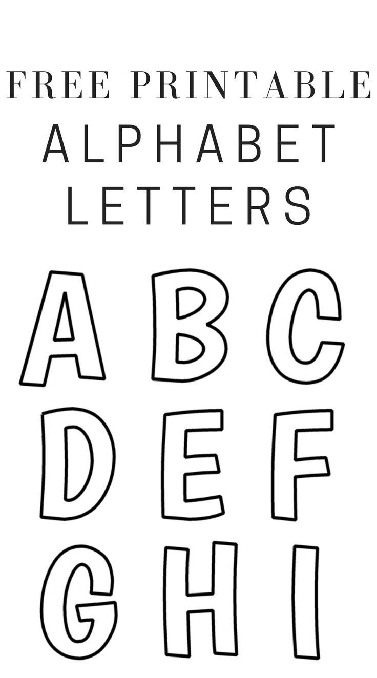 Printable Free Alphabet Templates regarding Free Printable 12 Inch Letter Stencils