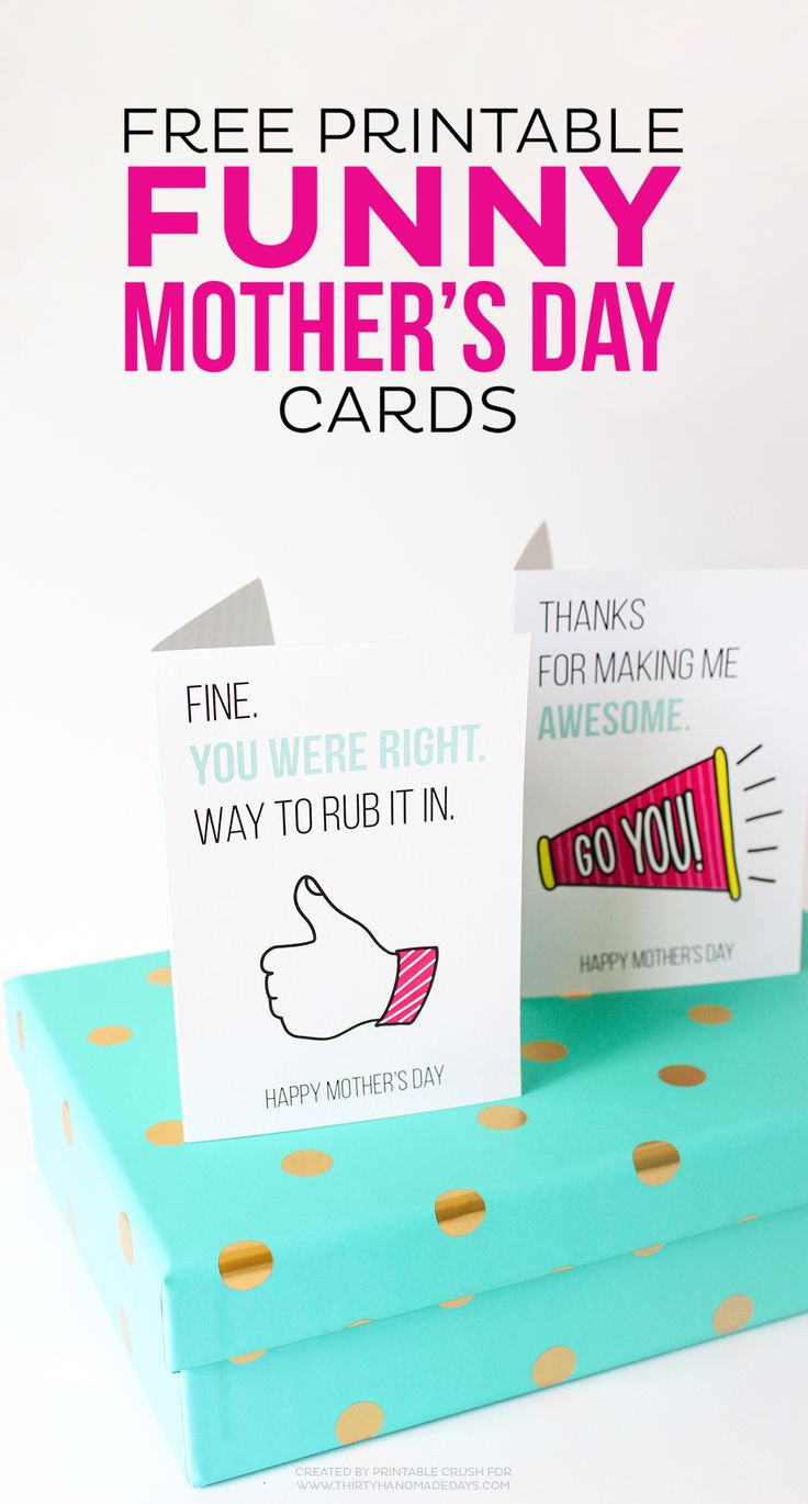Printable Funny Mother'S Day Cards with Free Printable Funny Mother's Day Cards