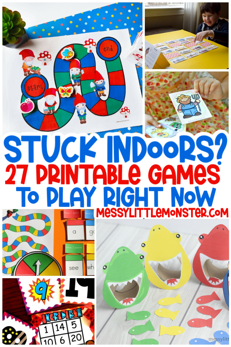 Printable Games For Kids - Messy Little Monster with regard to Free Printable Games For Toddlers