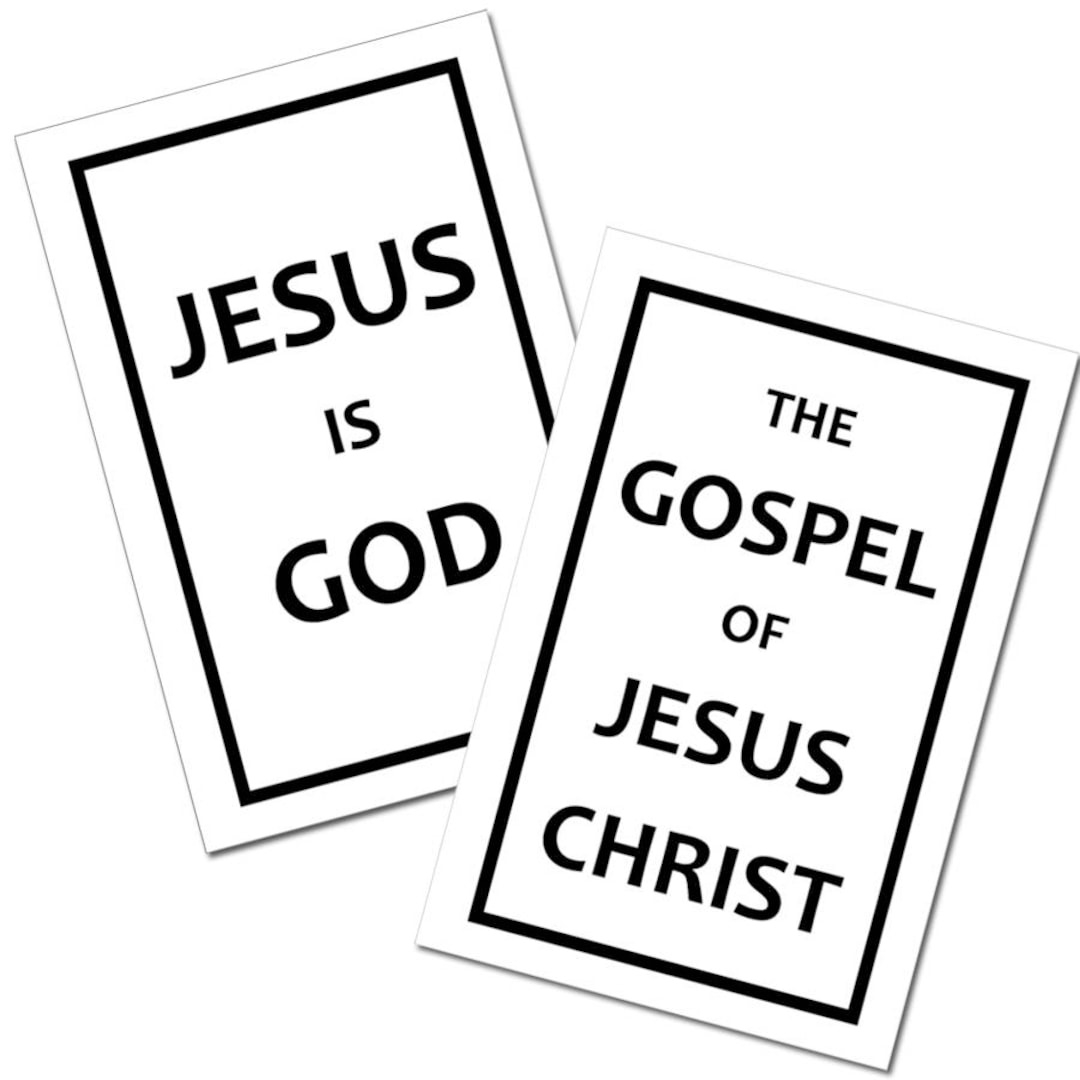 Printable Gospel Tracts - Digital Download - Etsy for Free Printable Tracts For Evangelism