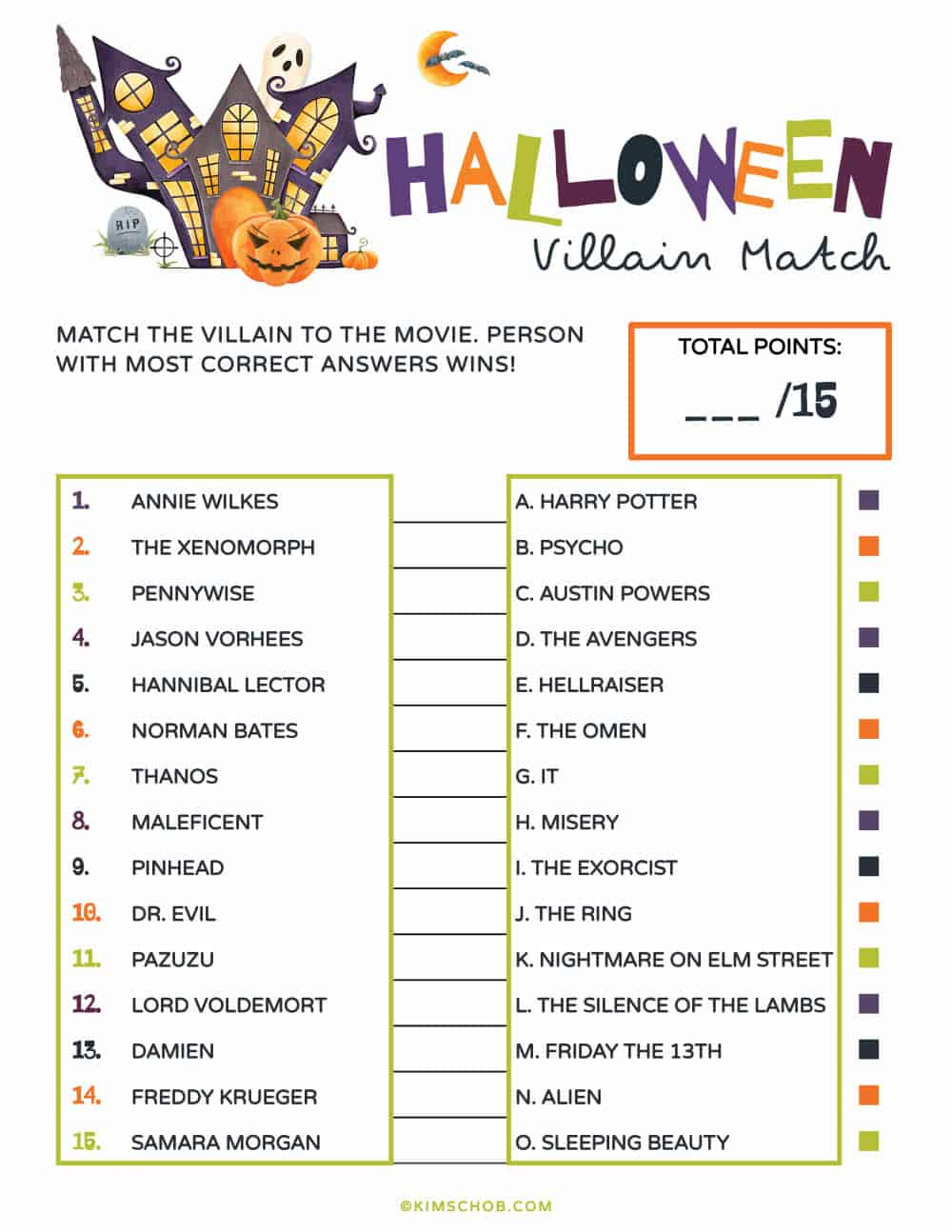 Printable Halloween Games (Fun Kids Activities) - Kim Schob for Free Printable Halloween Games For Kids