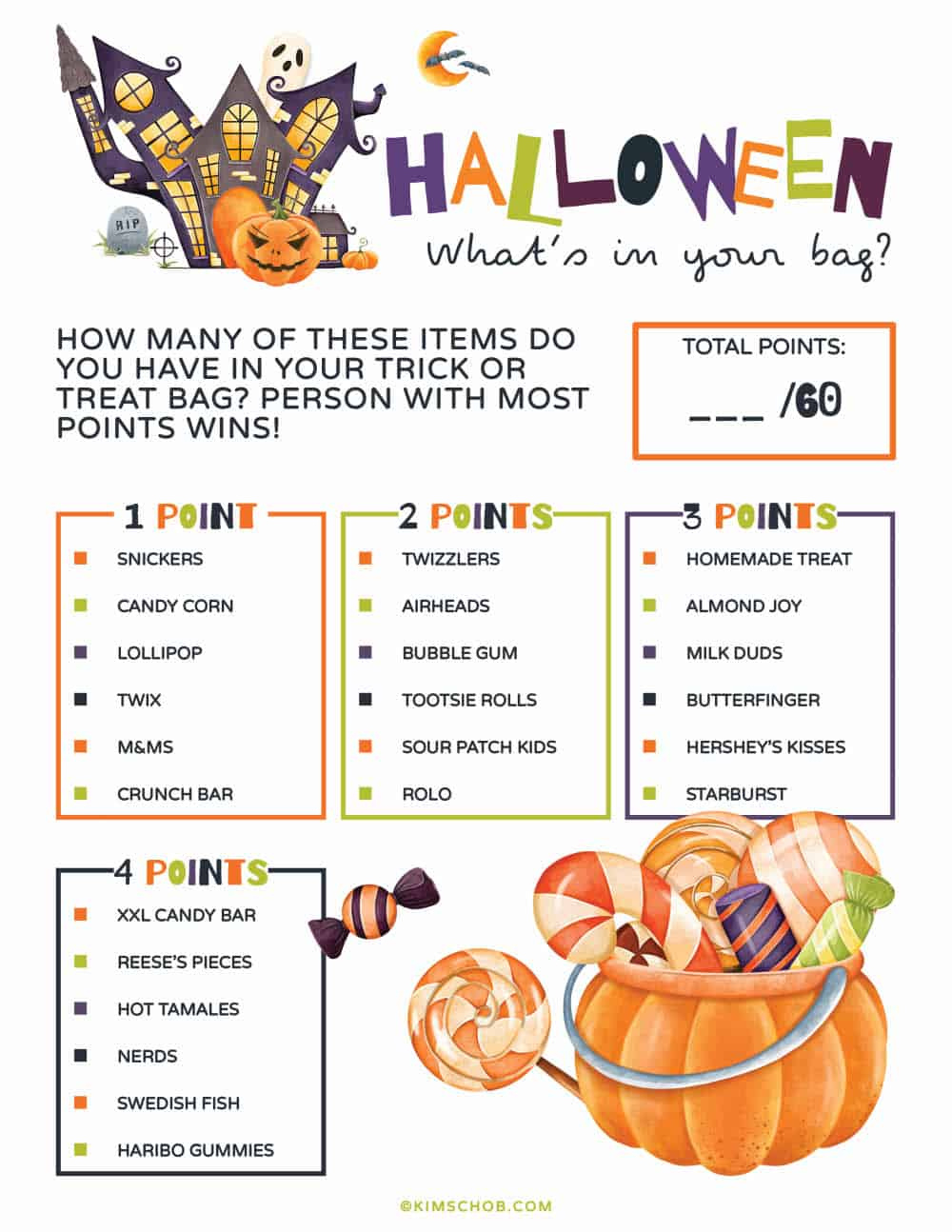 Printable Halloween Games (Fun Kids Activities) - Kim Schob for Free Printable Halloween Party Games