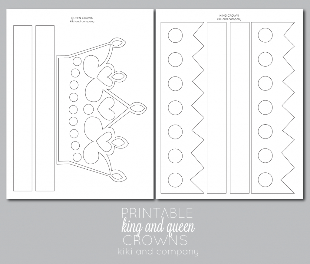 Printable Kings And Queens Crowns – A Fun Diy For Make-Believe within Free Printable King Crown Template
