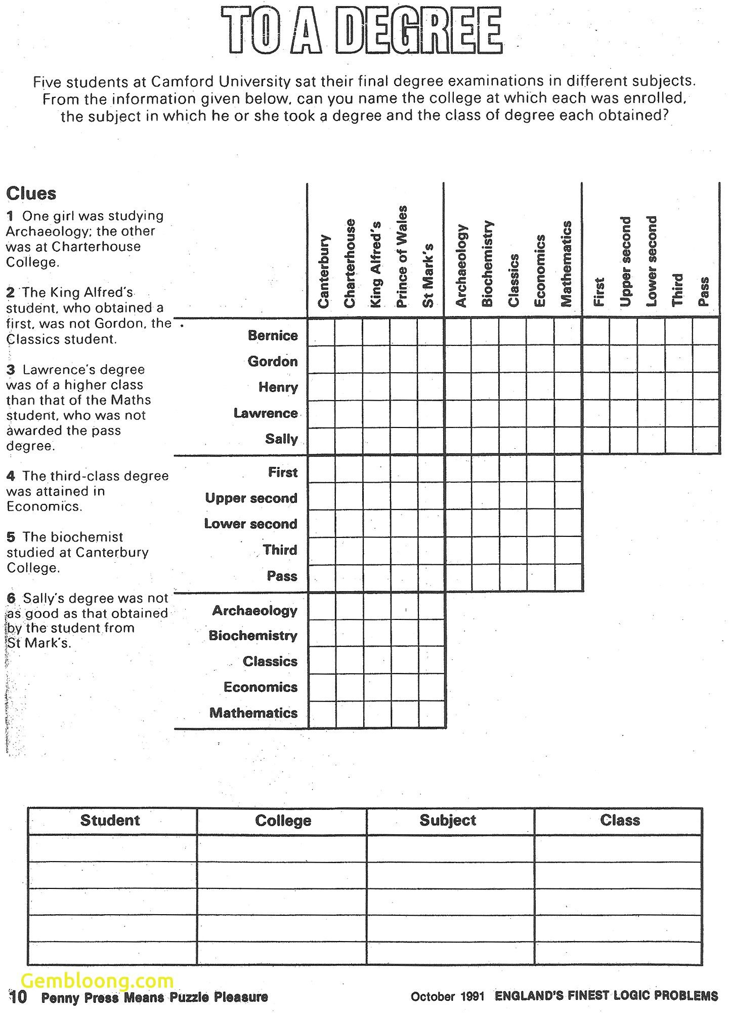 Printable Logic Puzzles For Elementary Students - Printable pertaining to Free Printable Logic Puzzles For Middle School