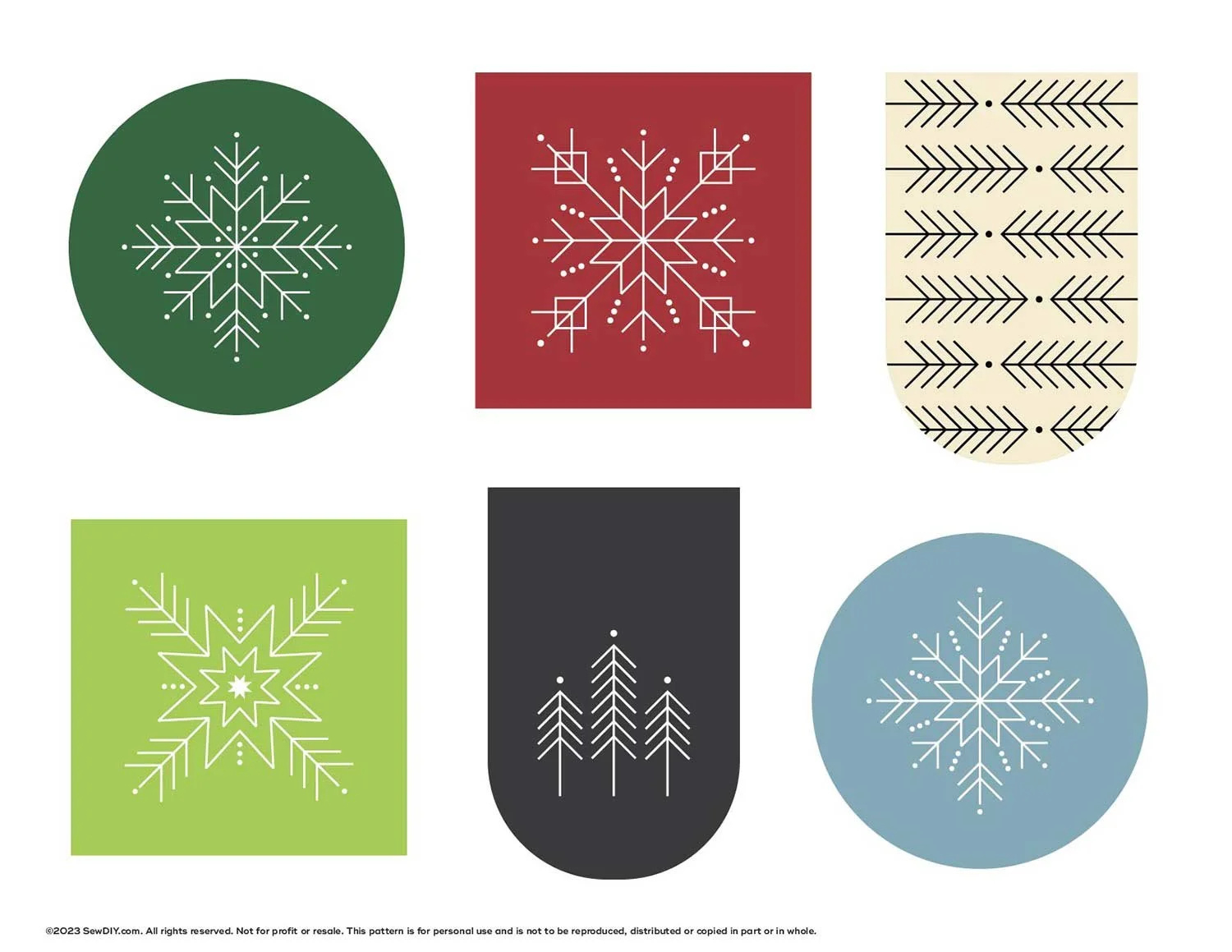 Printable Modern Holiday Gift Tags — Free Pdf Download — Sew Diy in Diy Christmas Gift Tags Free Printable