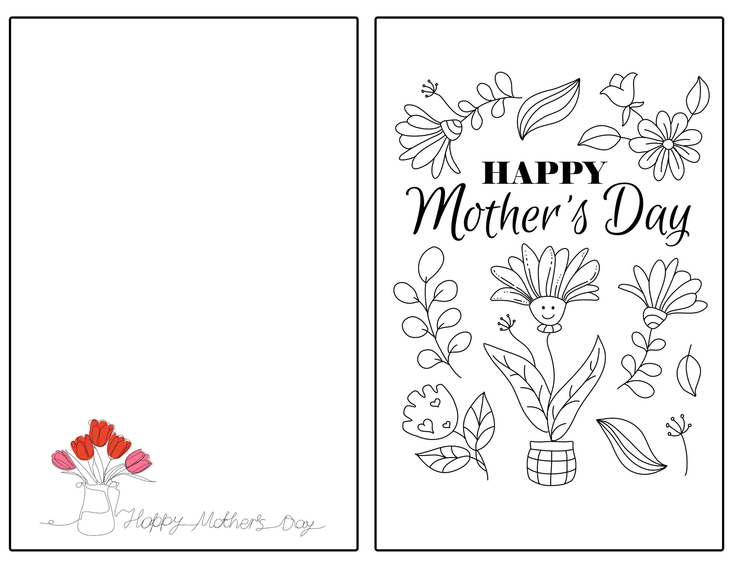 Printable Mothers Day Card - Printable Party Favors inside Free Printable Mothers Day Cards To Color