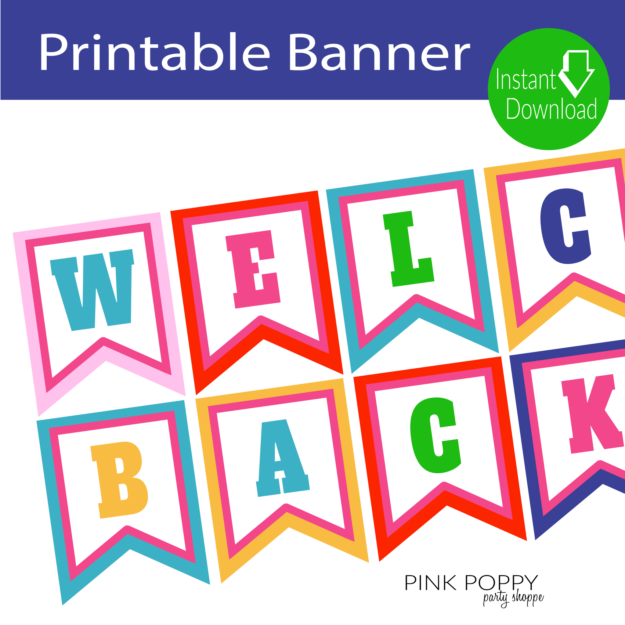 Printable Pencil Welcome Banner, Rainbow Colored Back To School with regard to Welcome Back Banner Printable Free