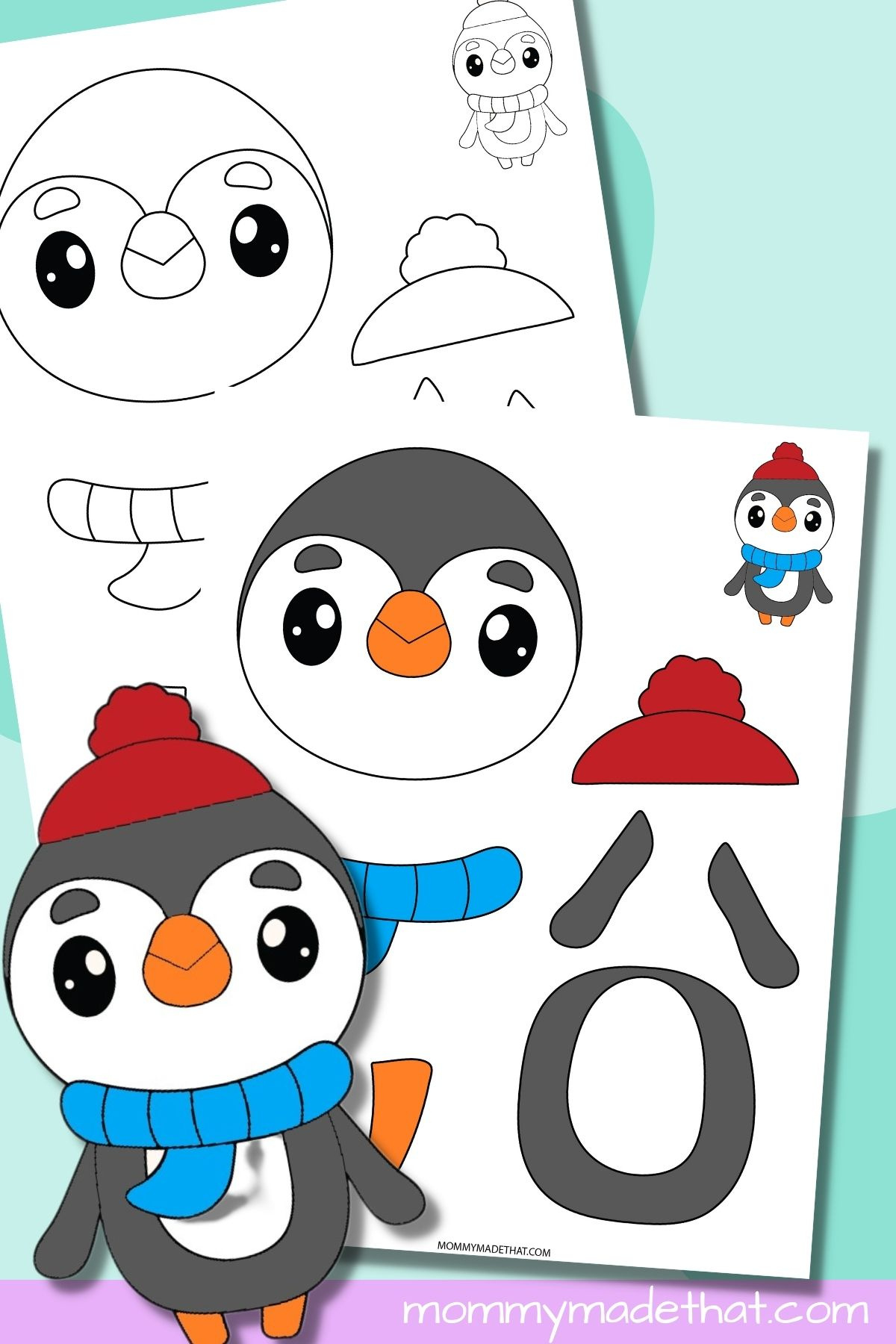 Printable Penguin Craft (With Free Template) regarding Free Printable Penguin Template