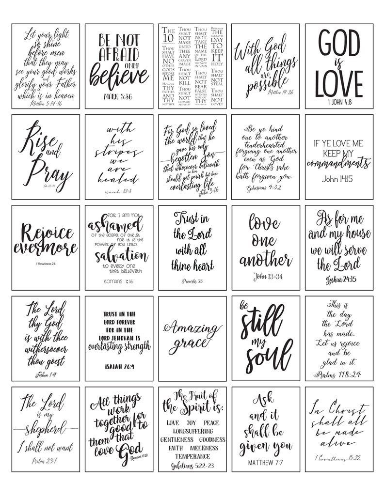 Printable Planner Stickers Bible Verse Black And White throughout Free Printable Bible Verse Labels