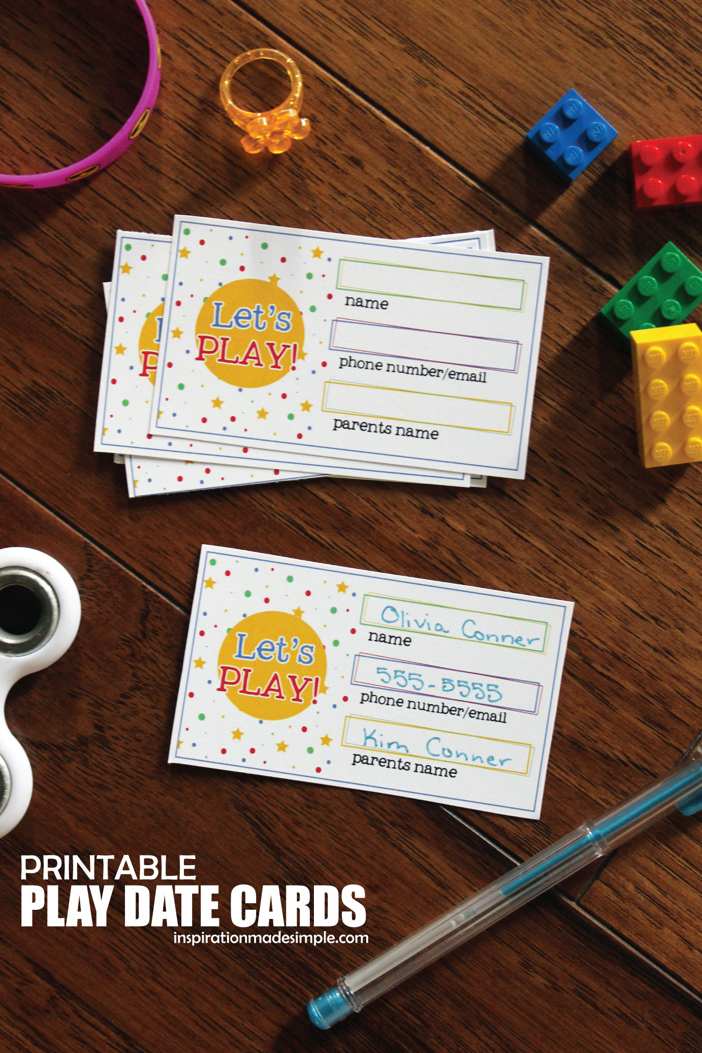 Printable Play Date Cards For Kids - Inspiration Made Simple with regard to Free Printable Play Date Cards