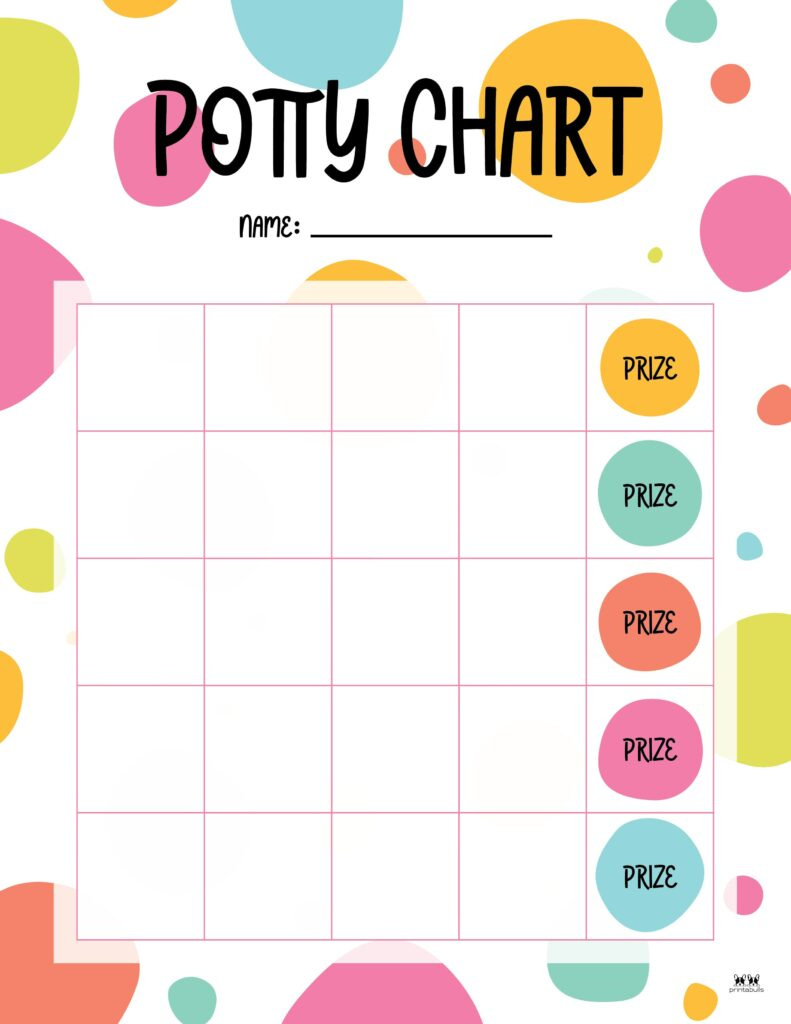 Printable Potty Training Charts - 20 Pages | Printabulls pertaining to Free Printable Potty Training Charts