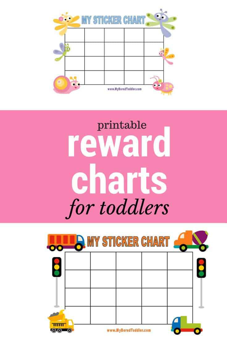 Printable Reward Charts - My Bored Toddler Reusable And Fun! in Reward Charts For Toddlers Free Printable