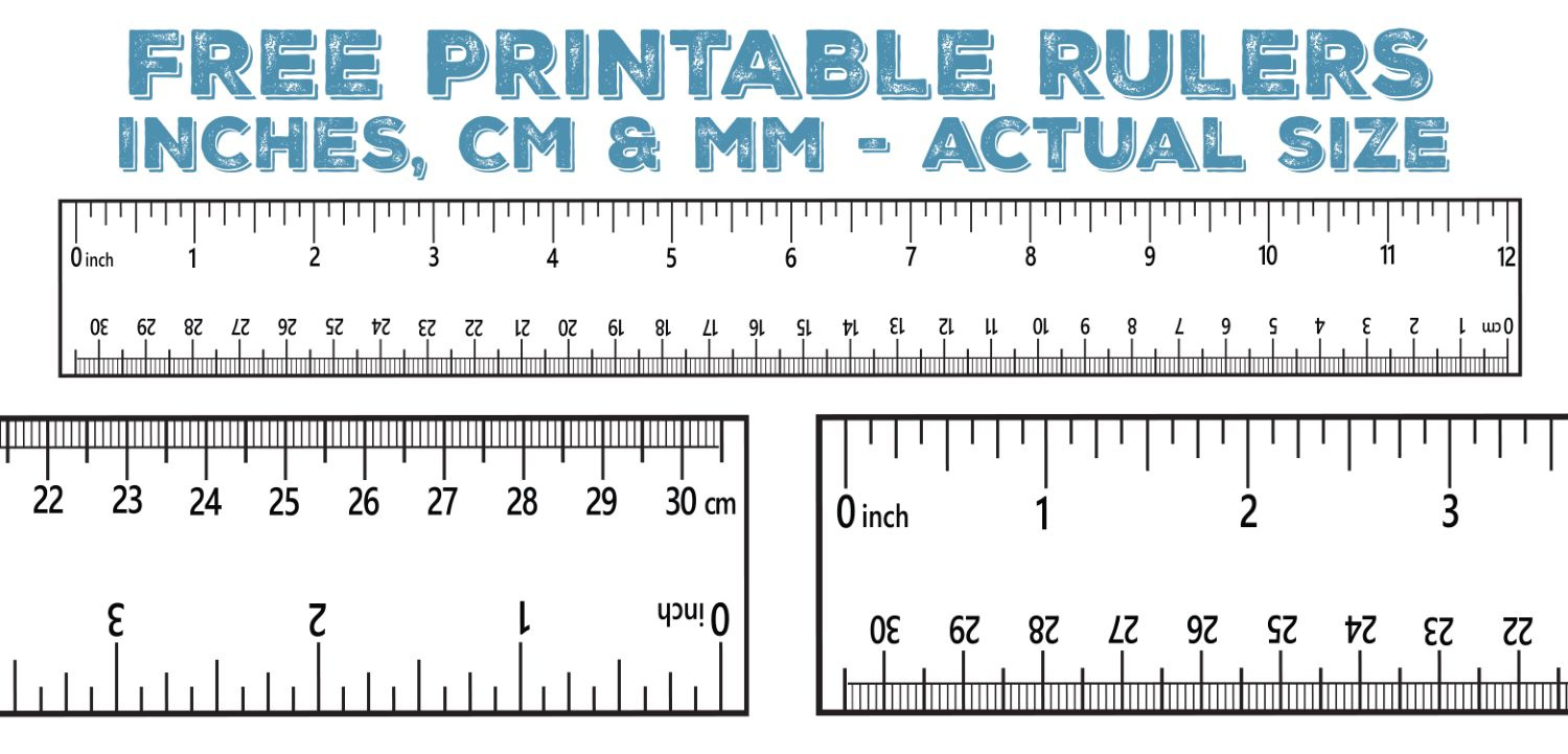Printable Ruler - Free Accurate Ruler Inches, Cm, Mm - World Of with Free Printable Ruler