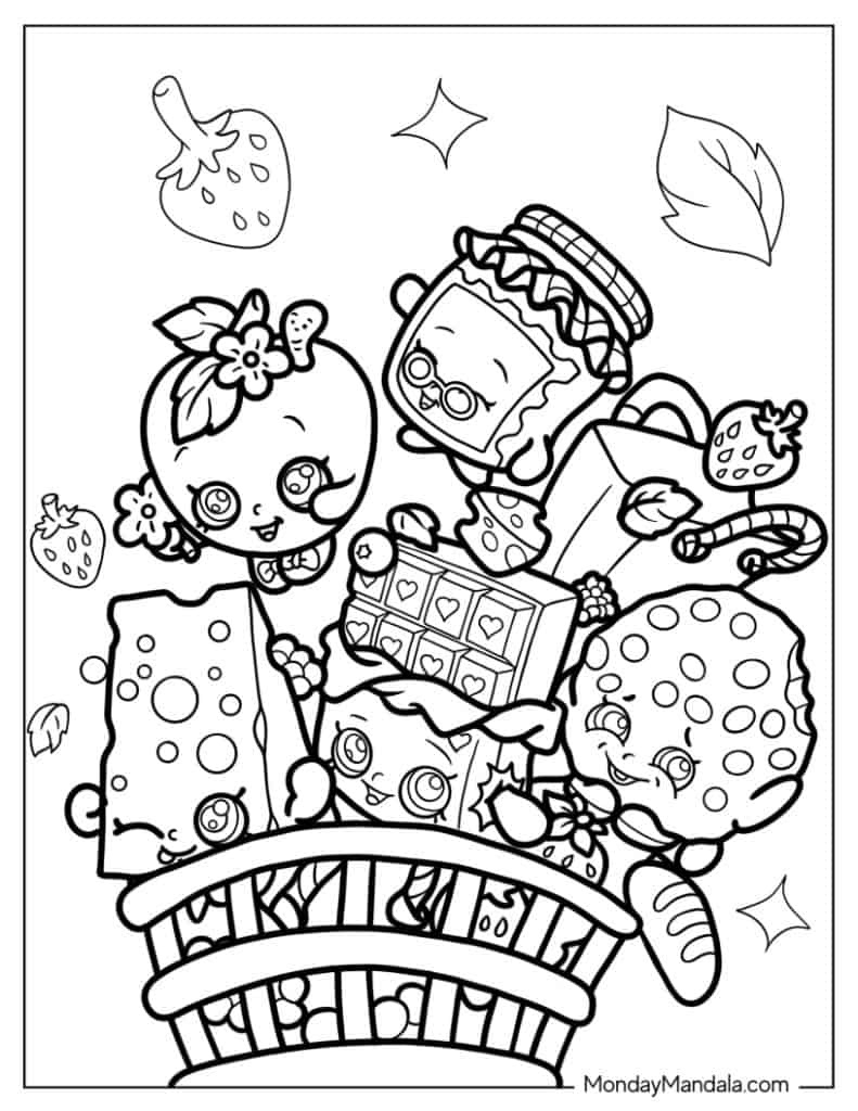 Printable Shopkins Coloring Pages Collection: Ignite Imagination regarding Shopkins Coloring Pages Free Printable