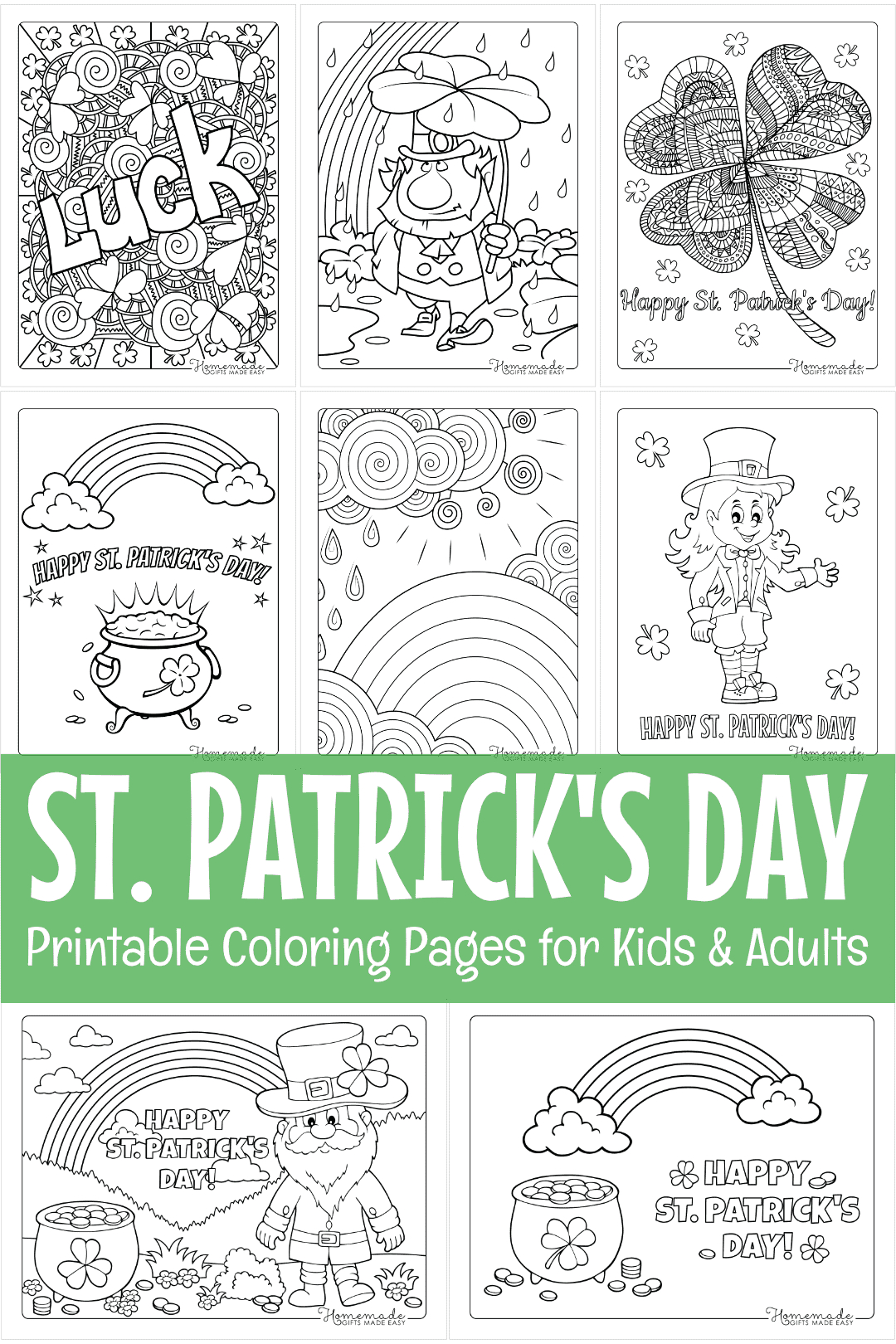 Printable St Patrick'S Day Coloring Pages (Free Pdf) for Free Printable St Patrick Day Coloring Pages