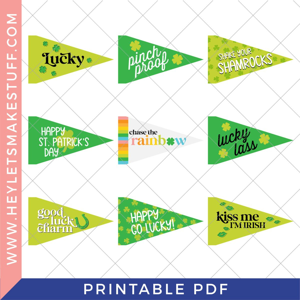 Printable St. Patrick&amp;#039;S Day Pennants - Hey, Let&amp;#039;S Make Stuff regarding Free Printable St Patrick&amp;#039;S Day Banner