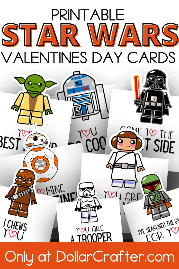 Printable Star Wars Lego Valentines Day Cards intended for Free Printable Lego Star Wars Valentines